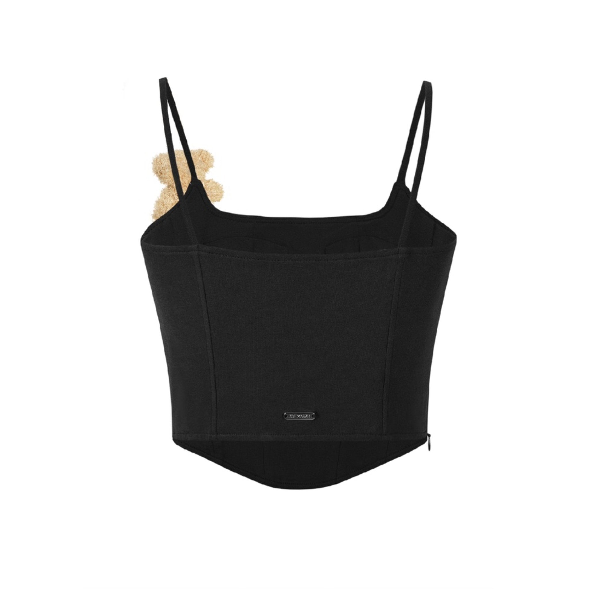 13DE MARZO Black Base Knit Camisole Vest | MADA IN CHINA