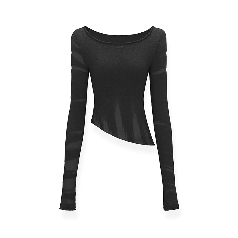 NAWS Black Burnout Knitwear | MADAX