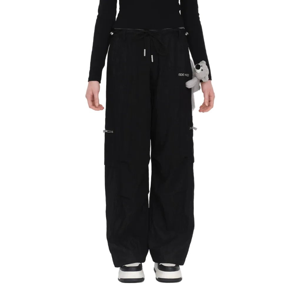 13DE MARZO Black Cargo Pants | MADAX