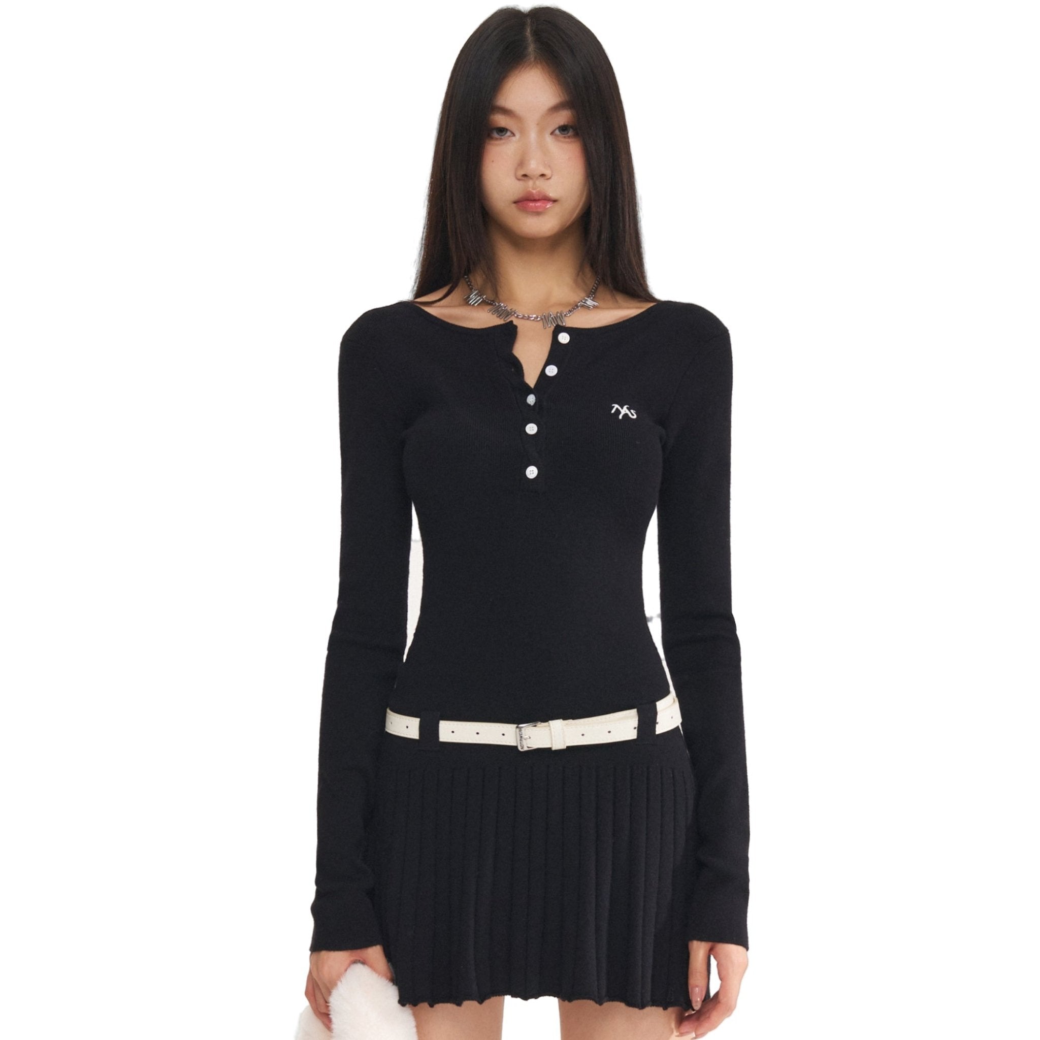 NAWS Black Classic Knit Dress | MADAX