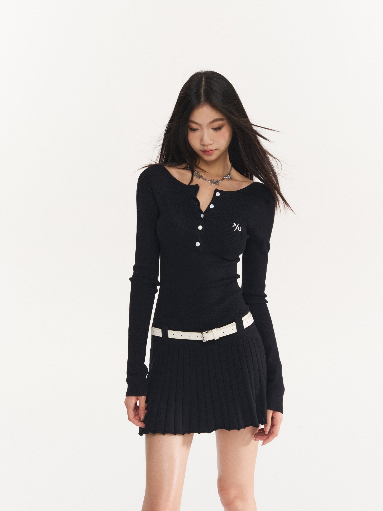 NAWS Black Classic Knit Dress | MADAX