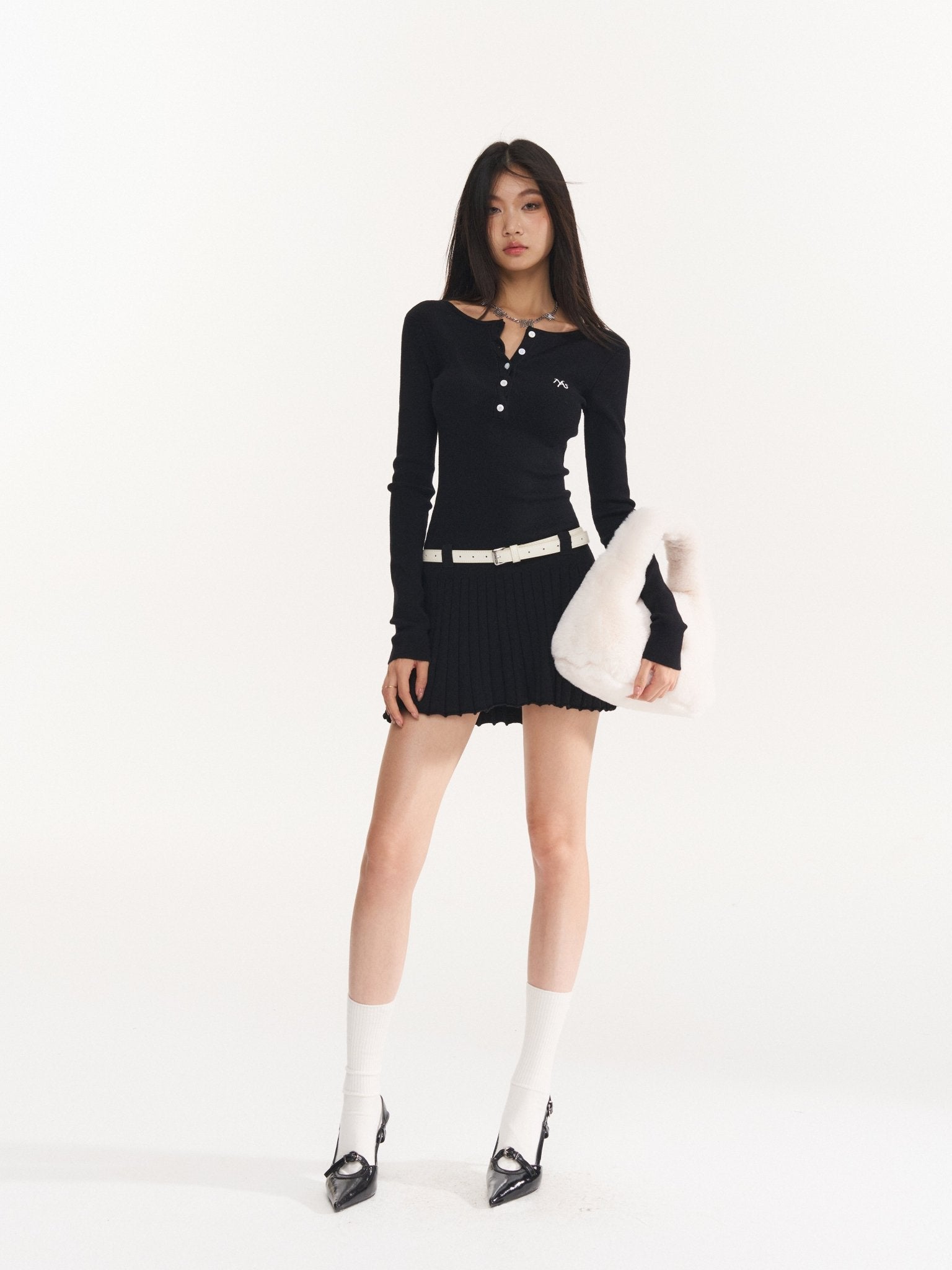 NAWS Black Classic Knit Dress | MADAX