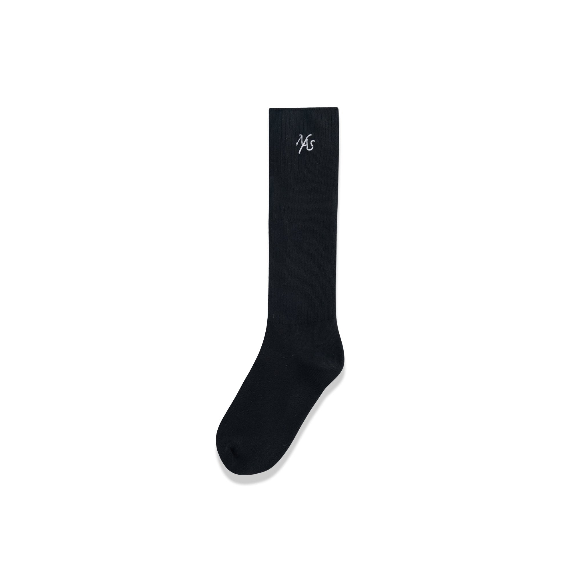 NAWS Black Classic Loose Over - The - Calf Socks | MADAX