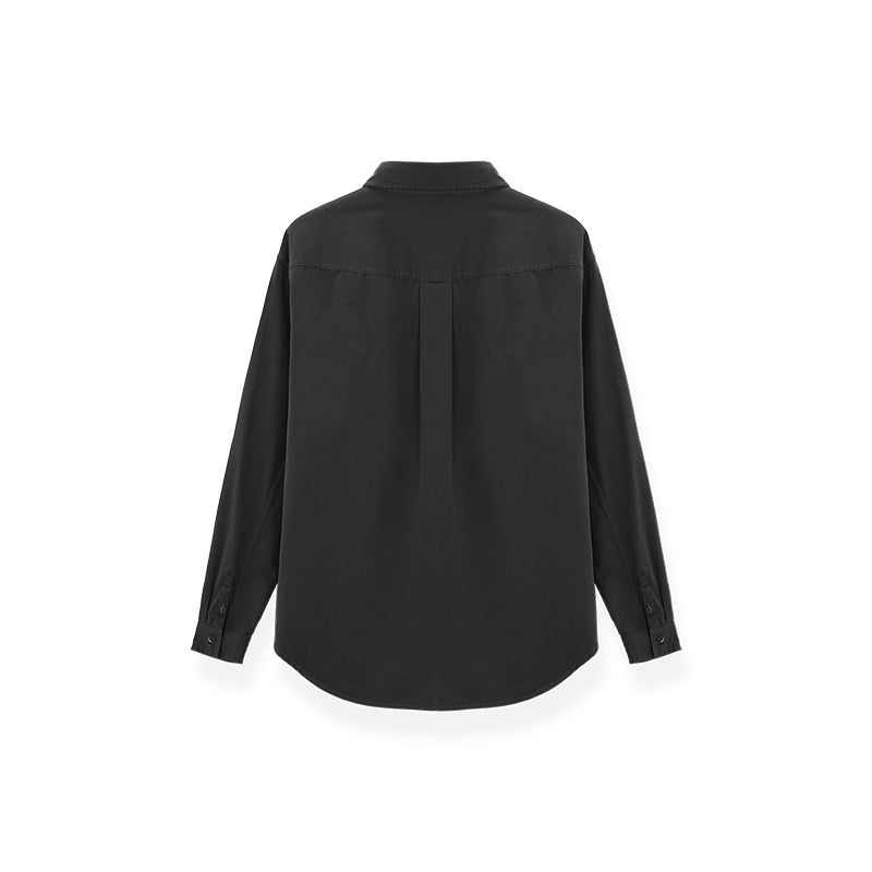 NAWS Black Classic Washed Shirt | MADAX