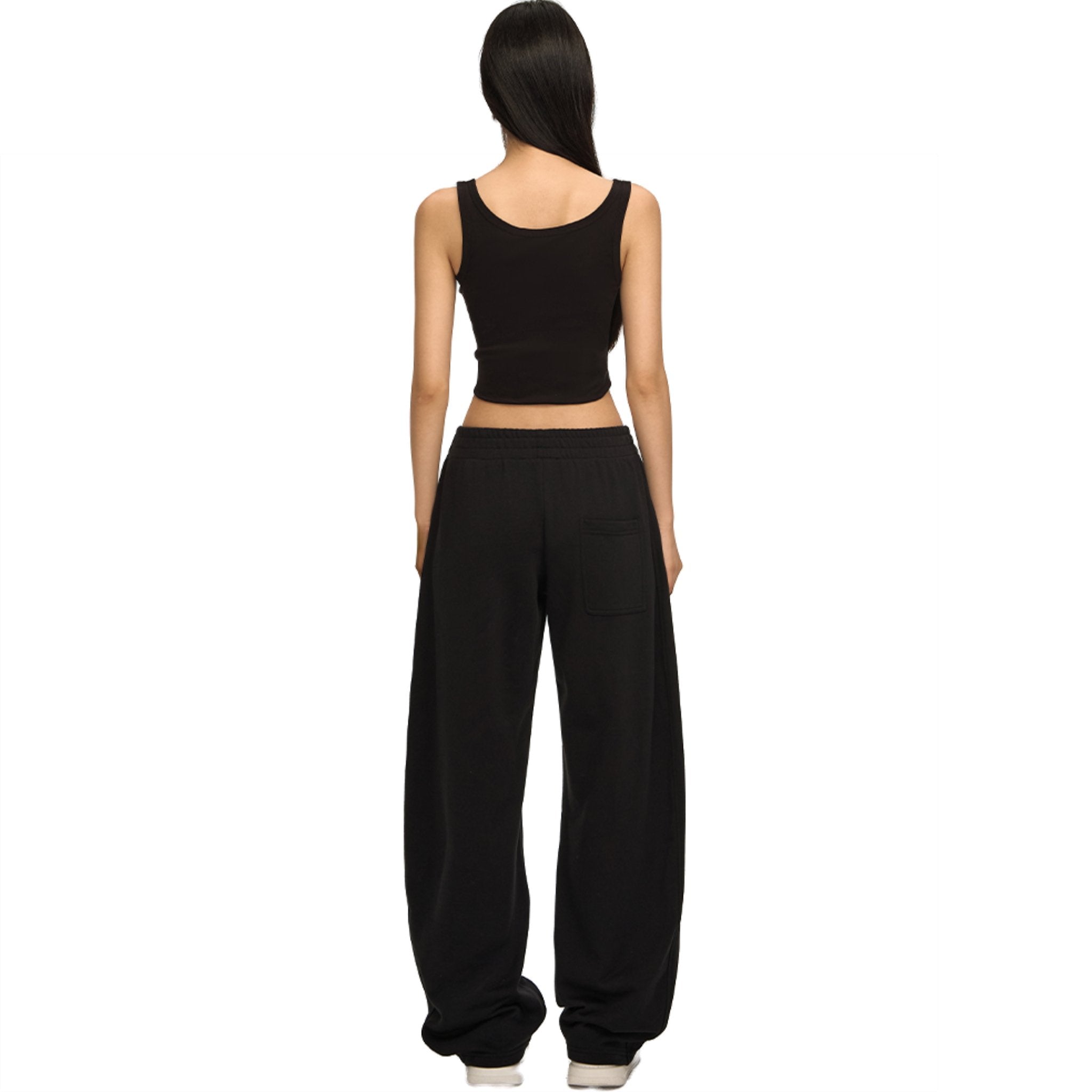 CLIMAX VISION Black CV Embroidered Banana Pants | MADAX