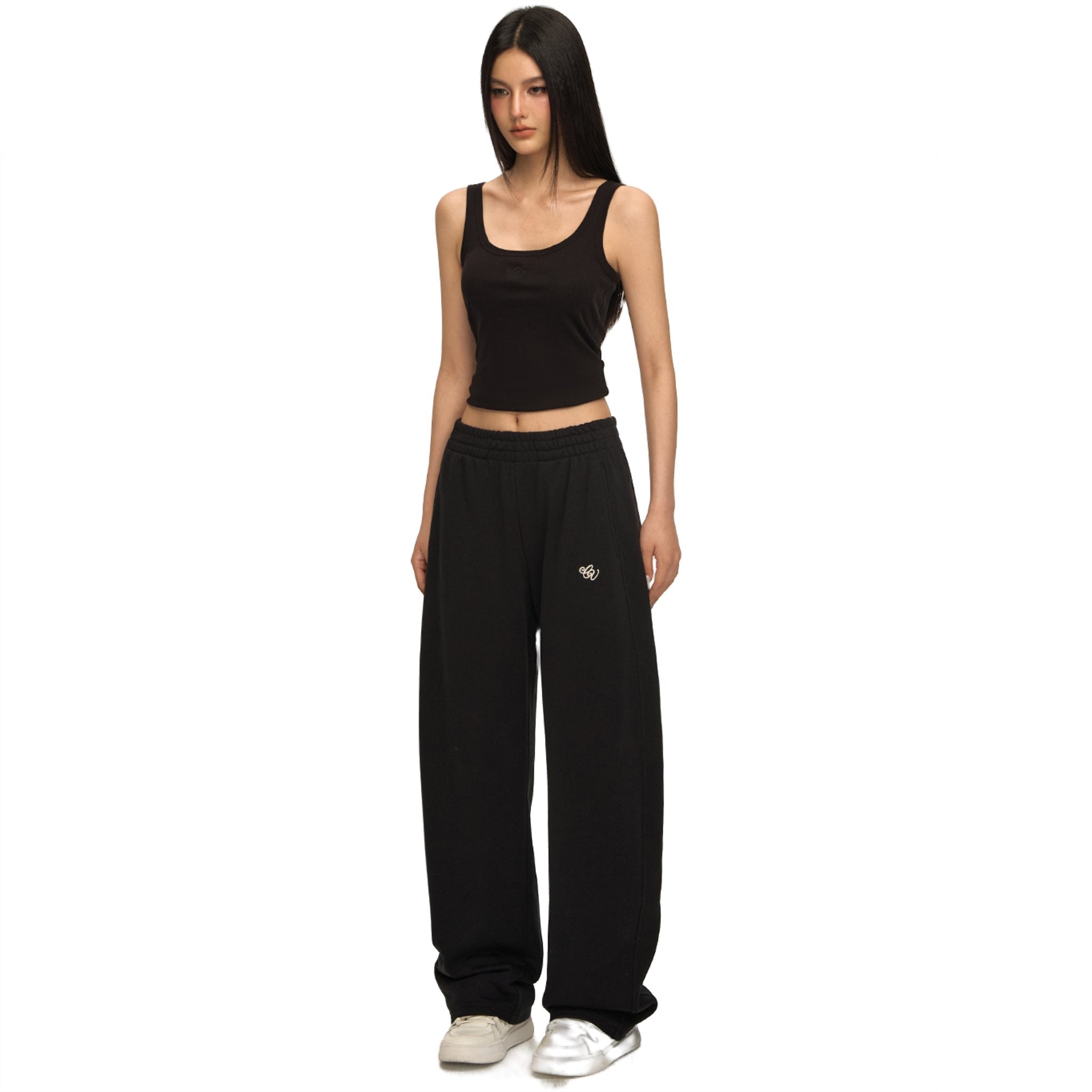 CLIMAX VISION Black CV Embroidered Banana Pants | MADAX