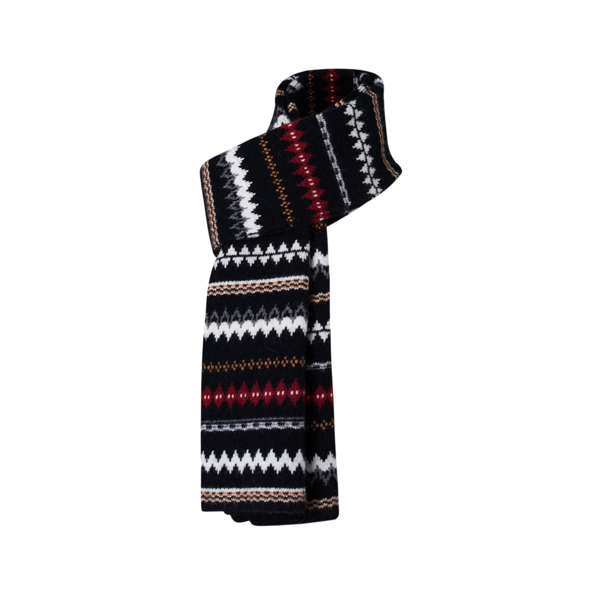 NAWS Black FairIsle Scarf | MADAX