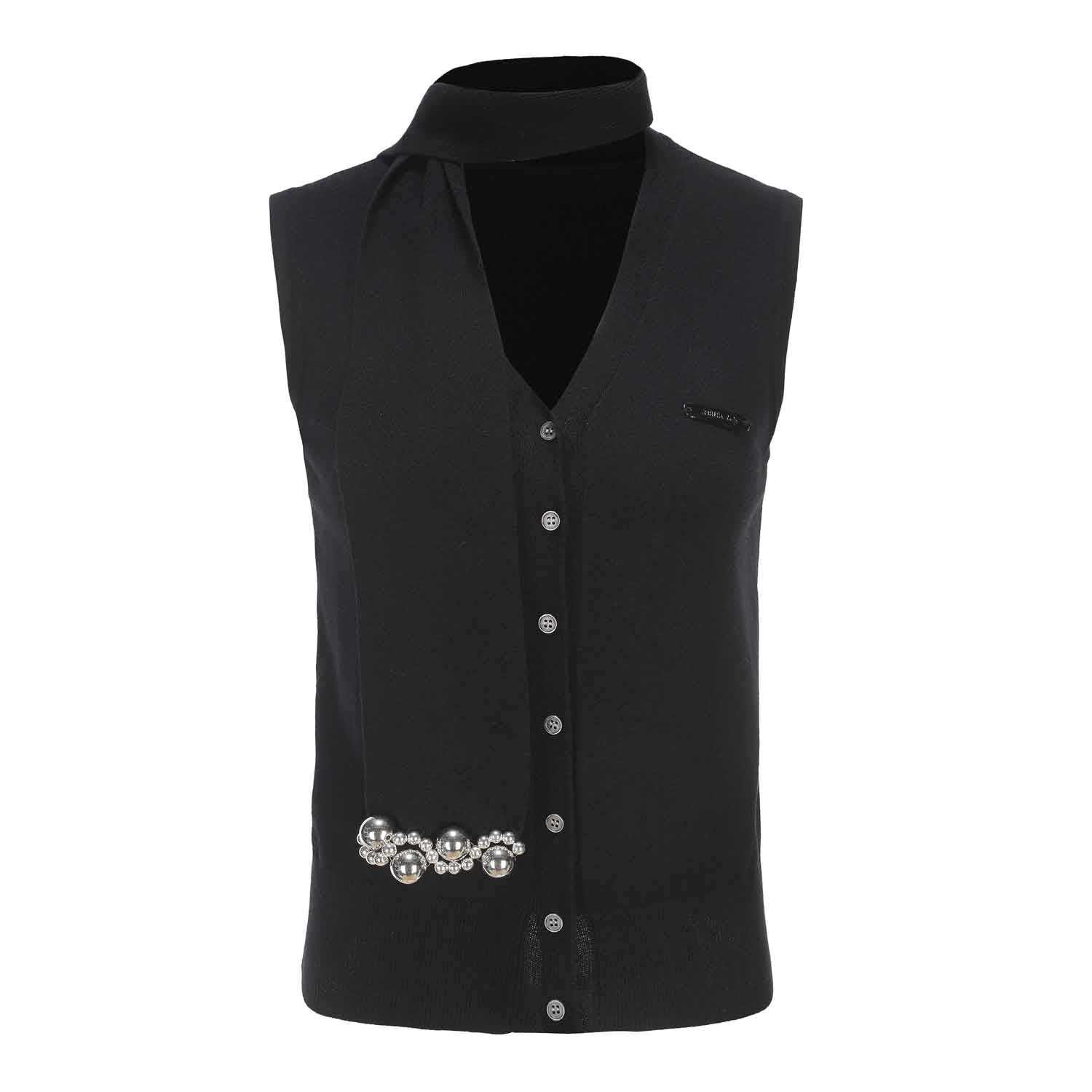 ARTE PURA Black halter vest | MADA IN CHINA