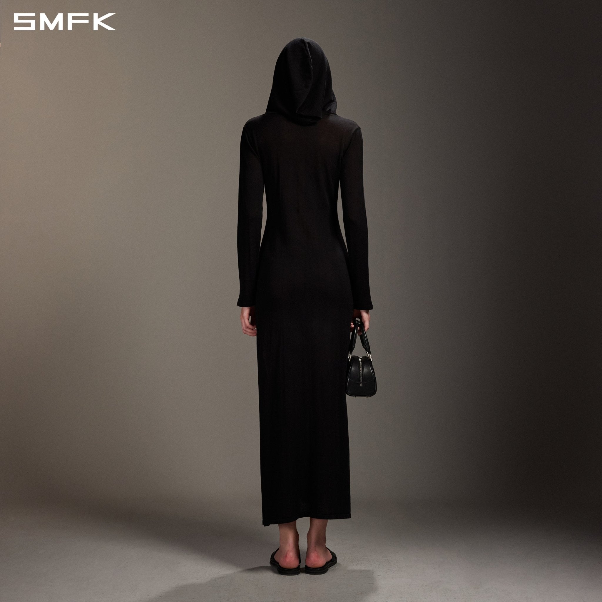 SMFK Black Hoodie and Long Skirt | MADAX