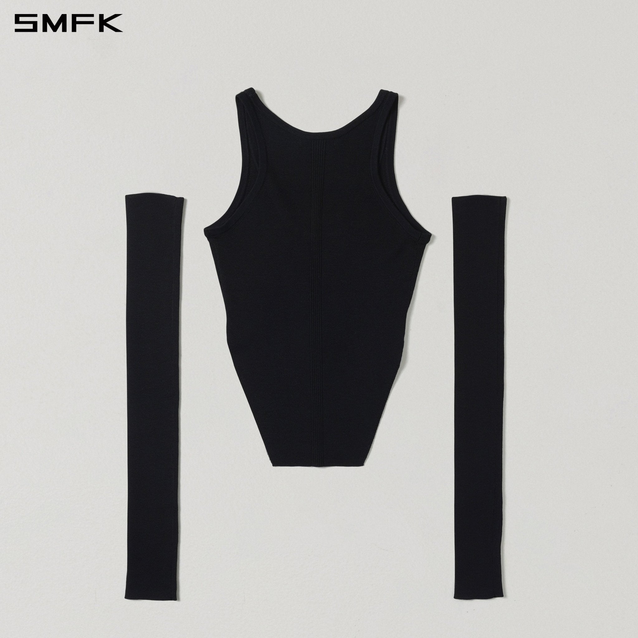 SMFK Black Knitted Vest | MADAX