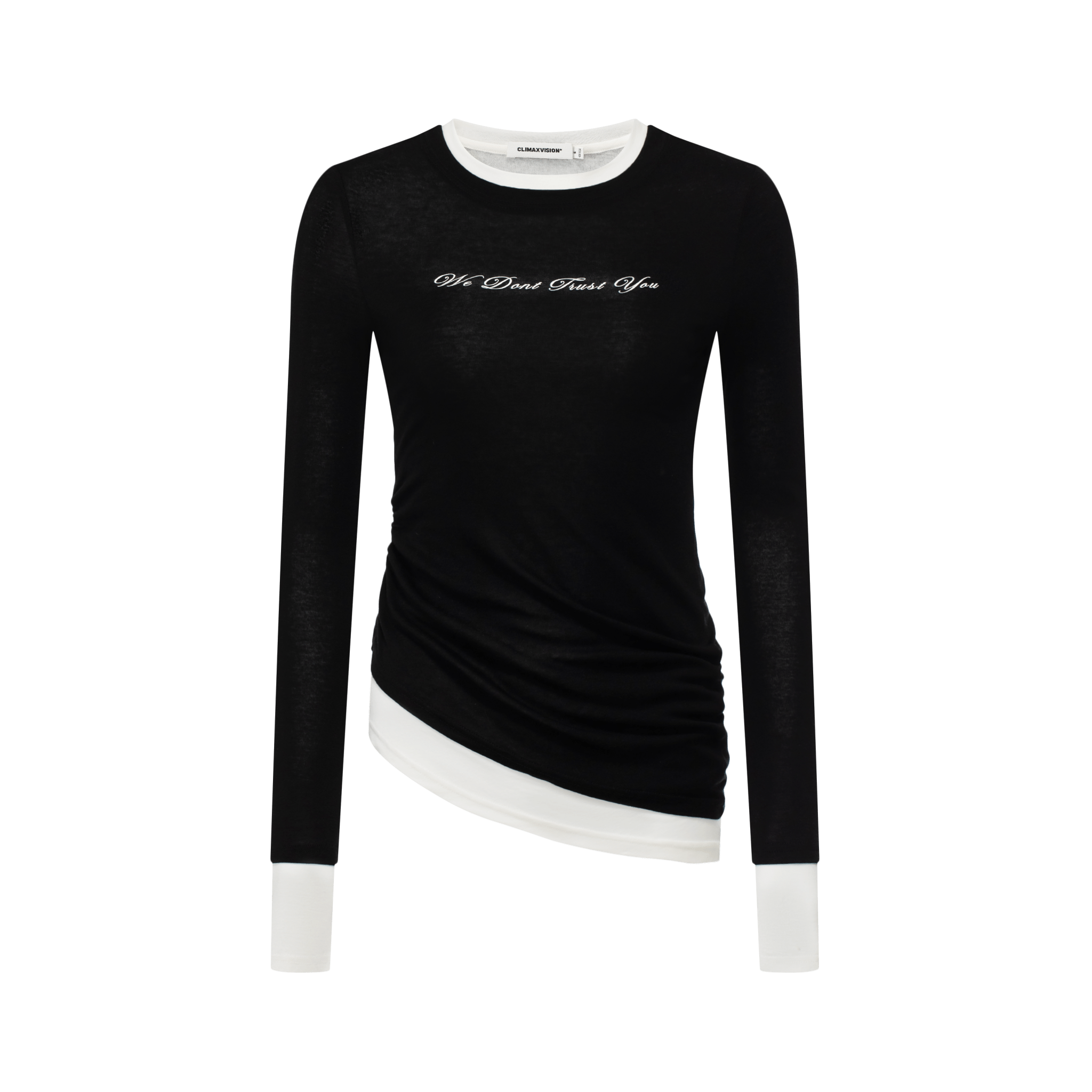 Climax Vision Black Light Elastic Fake Two - piece Long Sleeves | MADAX