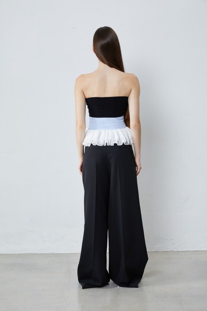 FENGYI TAN Black Loose Suit Straight Pants | MADA IN CHINA