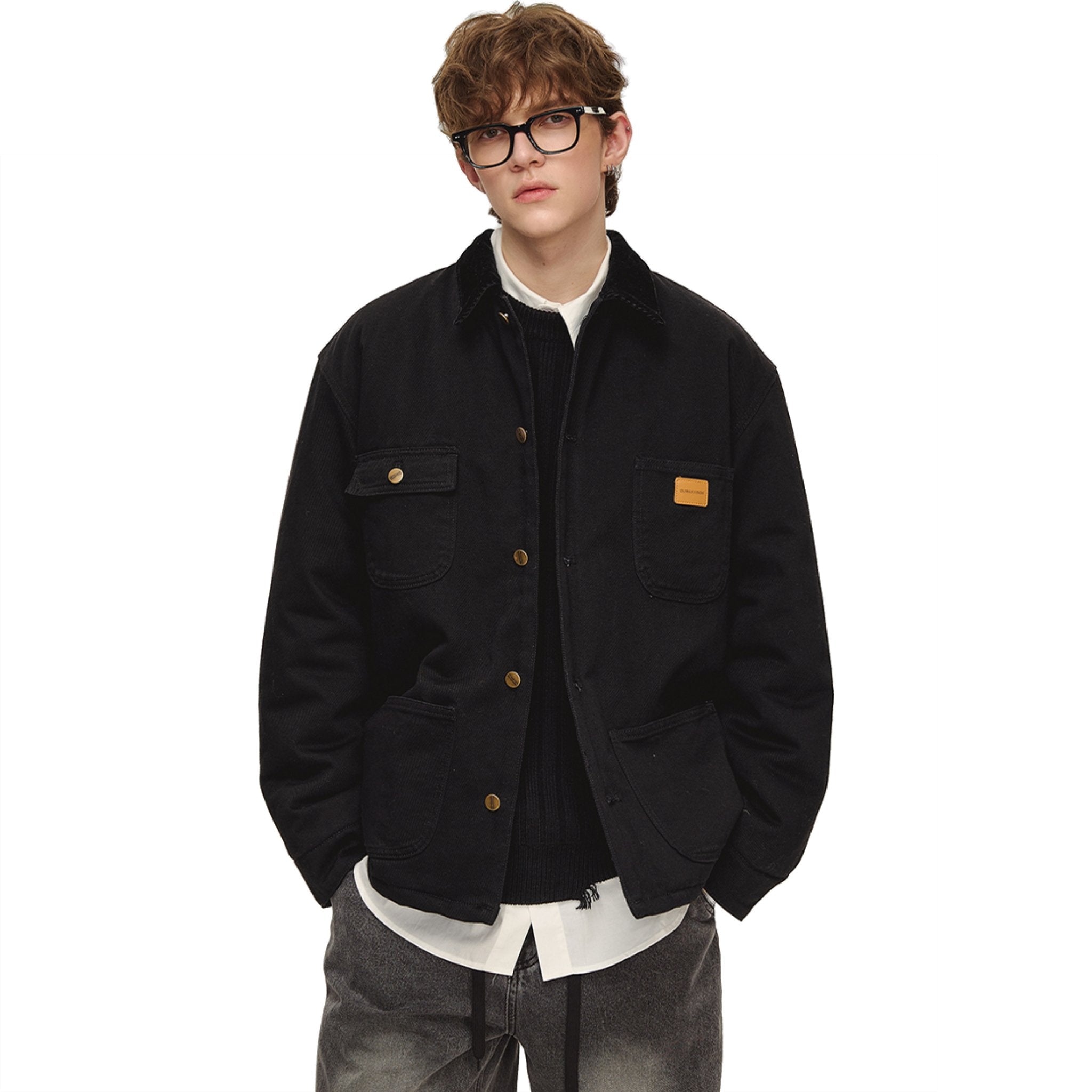 CLIMAX VISION Black Michigan Workwear Quilted Jacket | MADAX