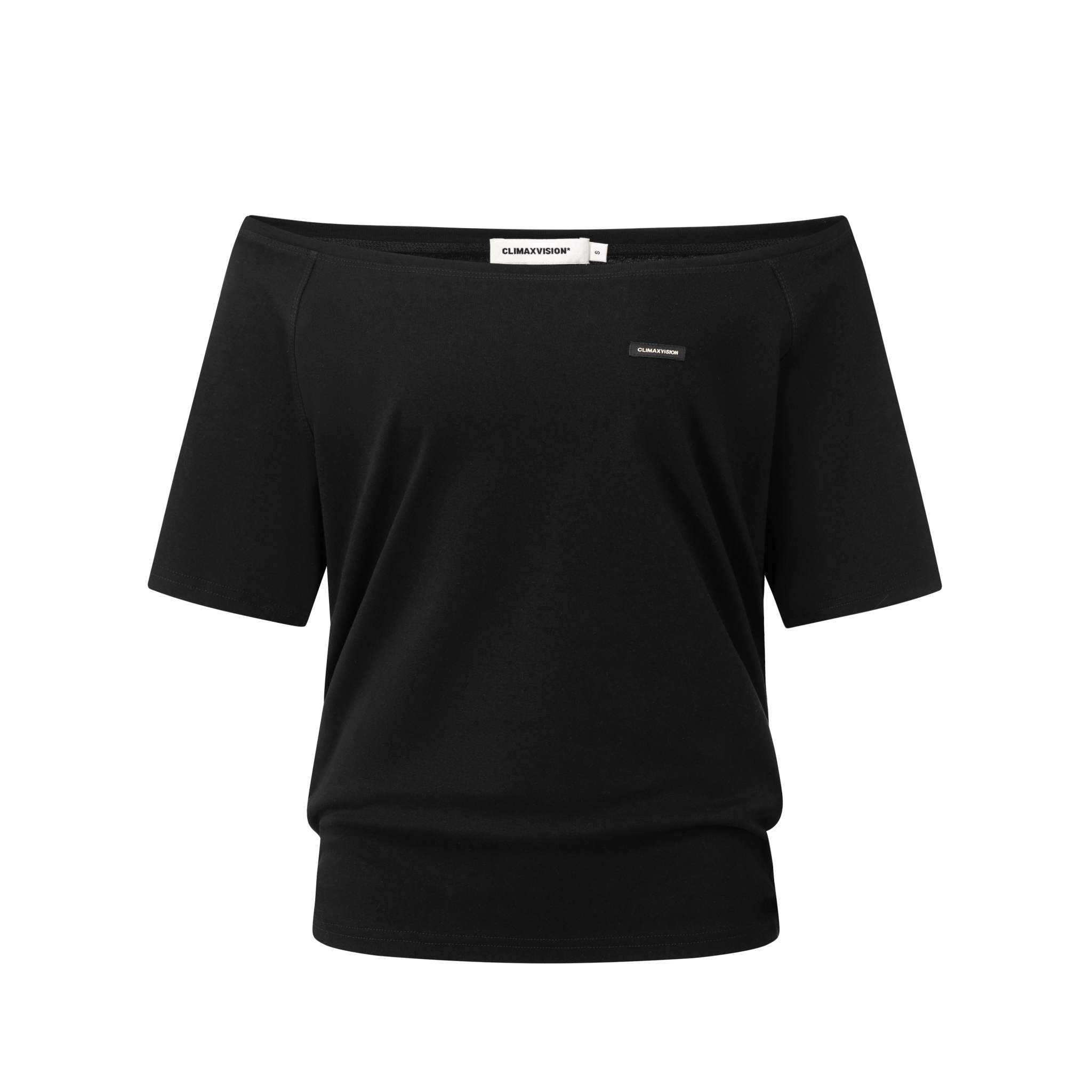 Climax Vision Black Off - shoulder Stacked Short Sleeves | MADAX