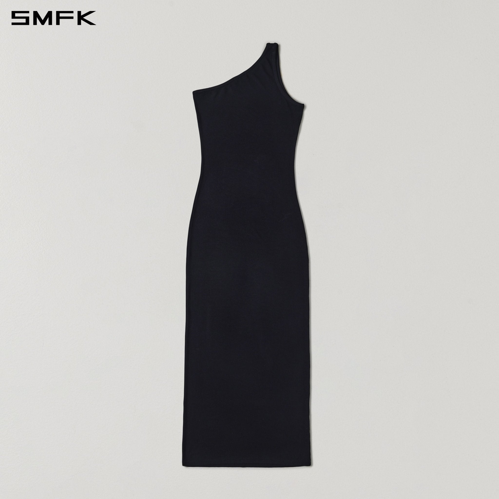 SMFK Black One-Shoulder Long Dress | MADAX