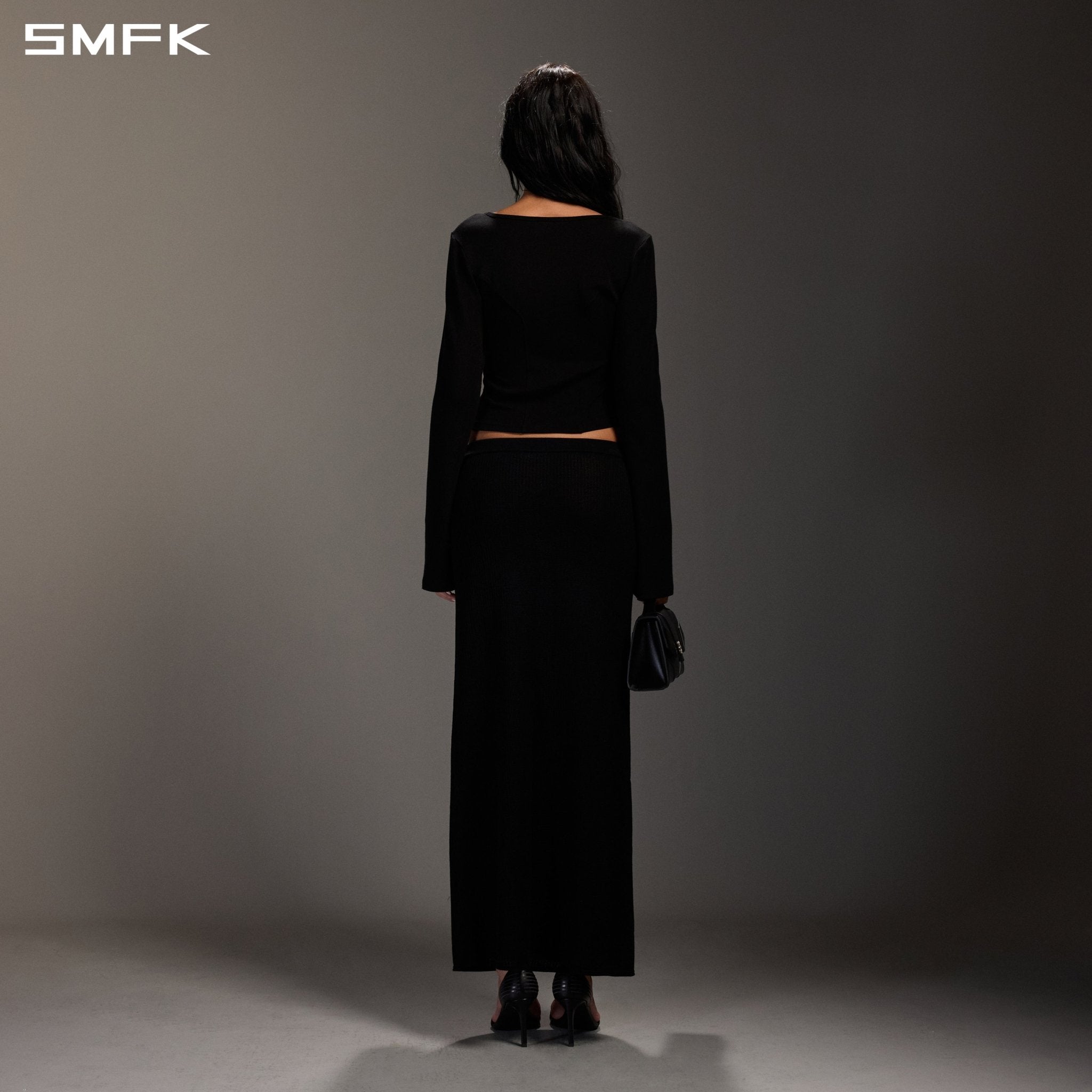 SMFK Black Openwork Top | MADAX
