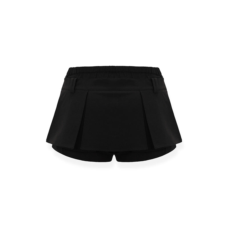 NAWS Black Organza Pleated Skirt | MADAX