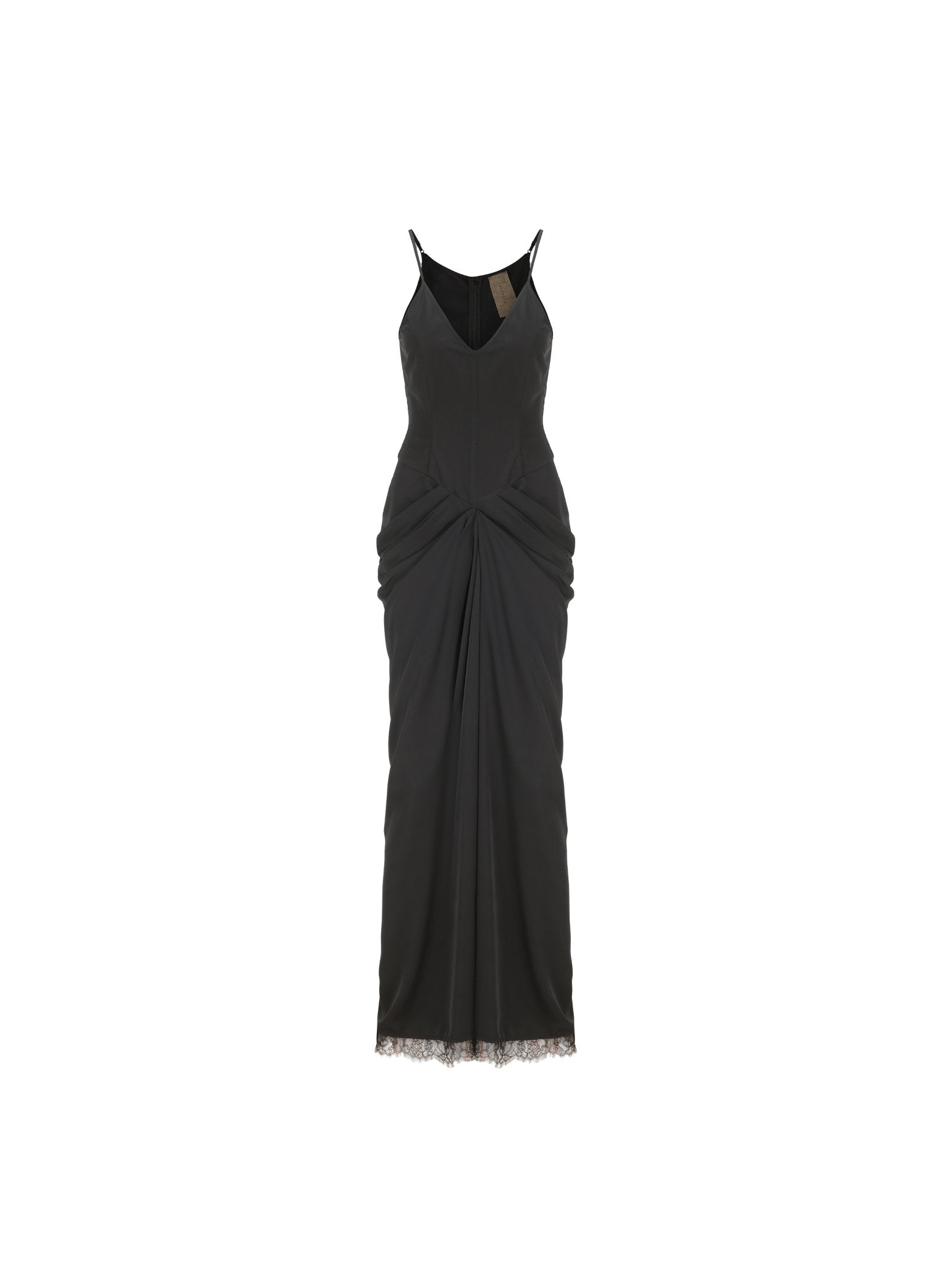 ELYWOOD Black Point Maxi Dress | MADAX