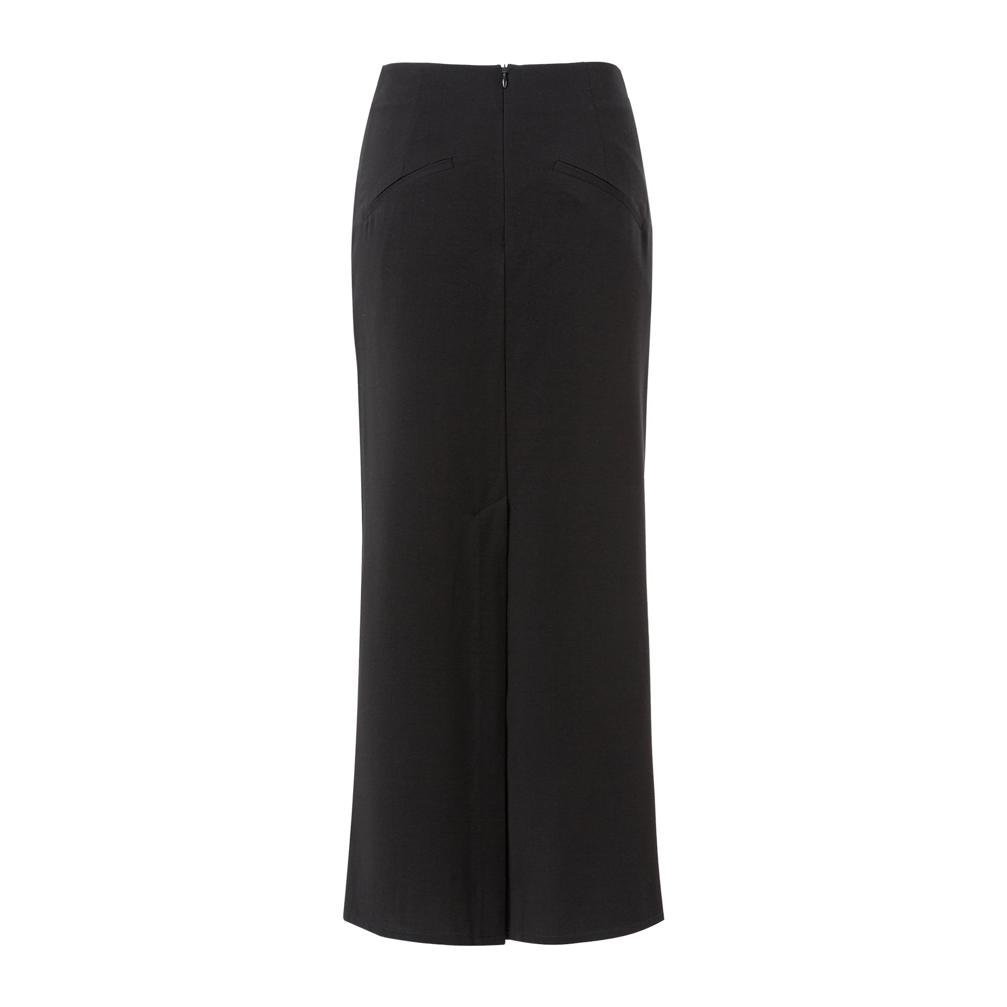 Ther. Black Ruched Skirt | MADA IN CHINA