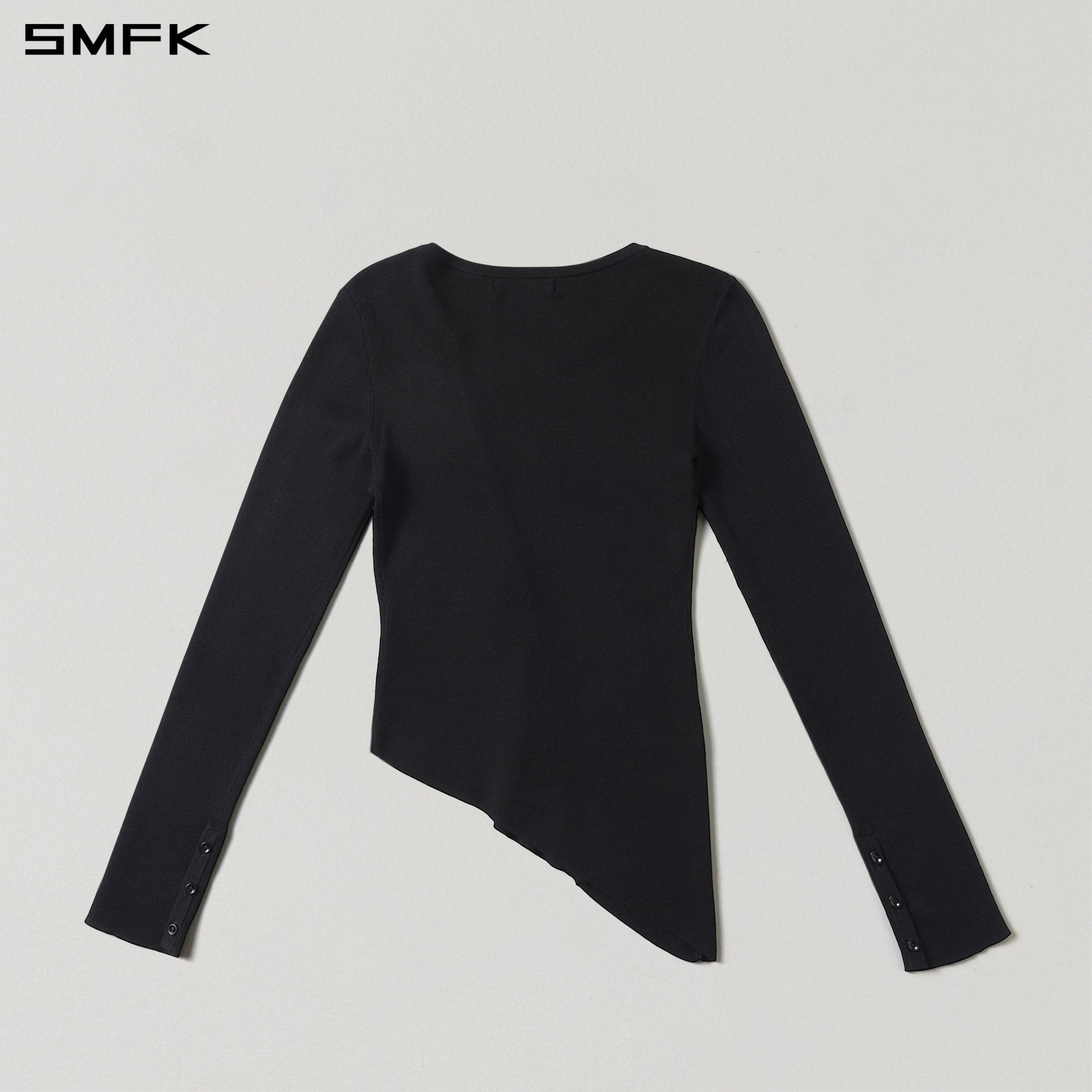 SMFK Black Spiral Knit Cardigan | MADAX