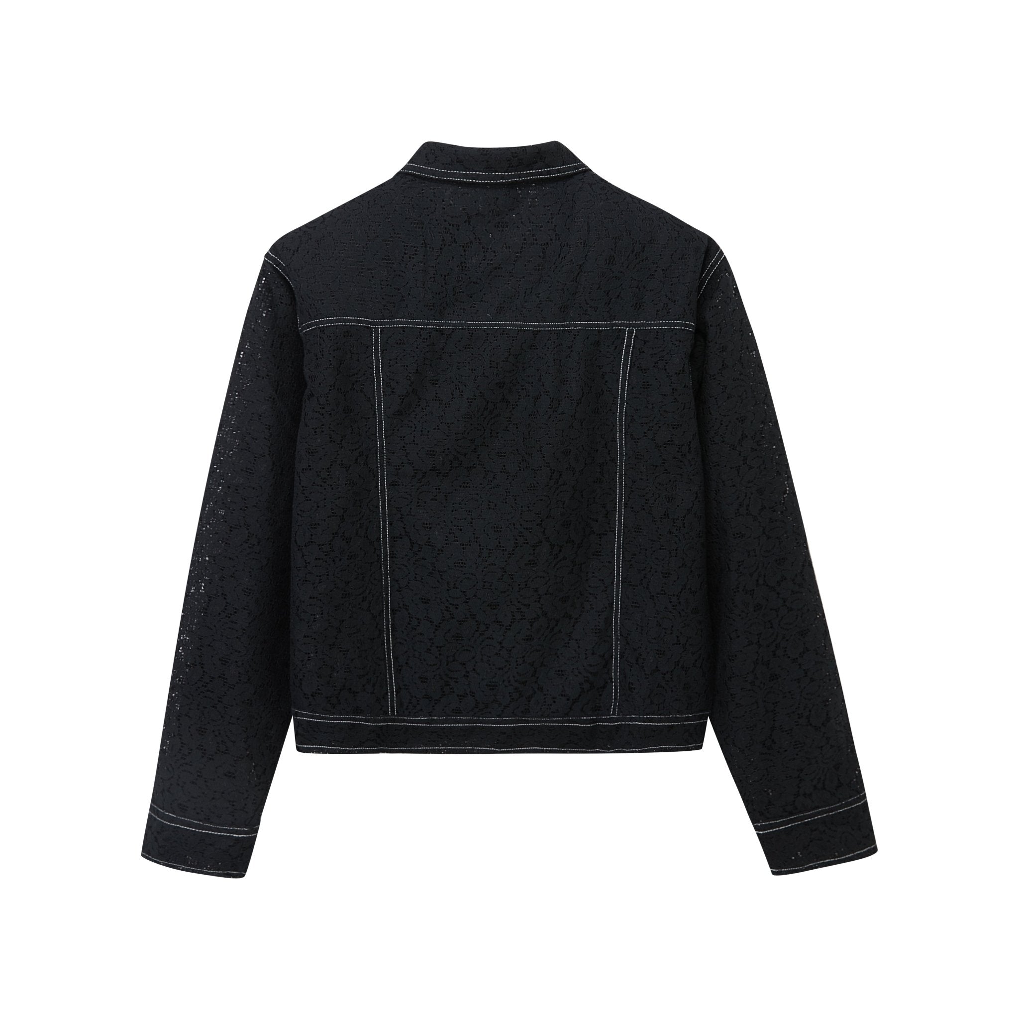 Maca Kaka Black Stitching Lace Jacket | MADA IN CHINA