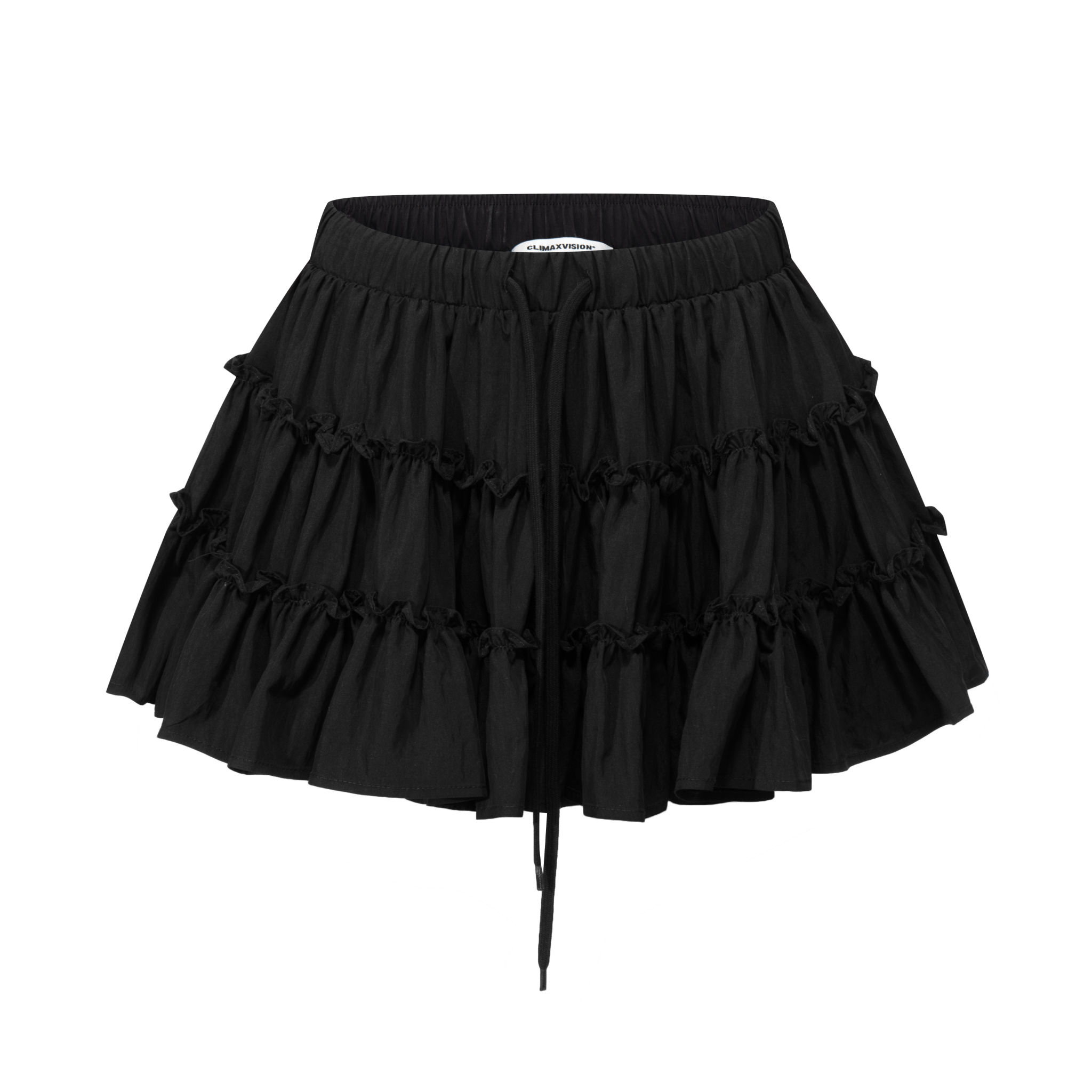 Climax Vision Black Three - layer Puffy Cake Skirt | MADAX