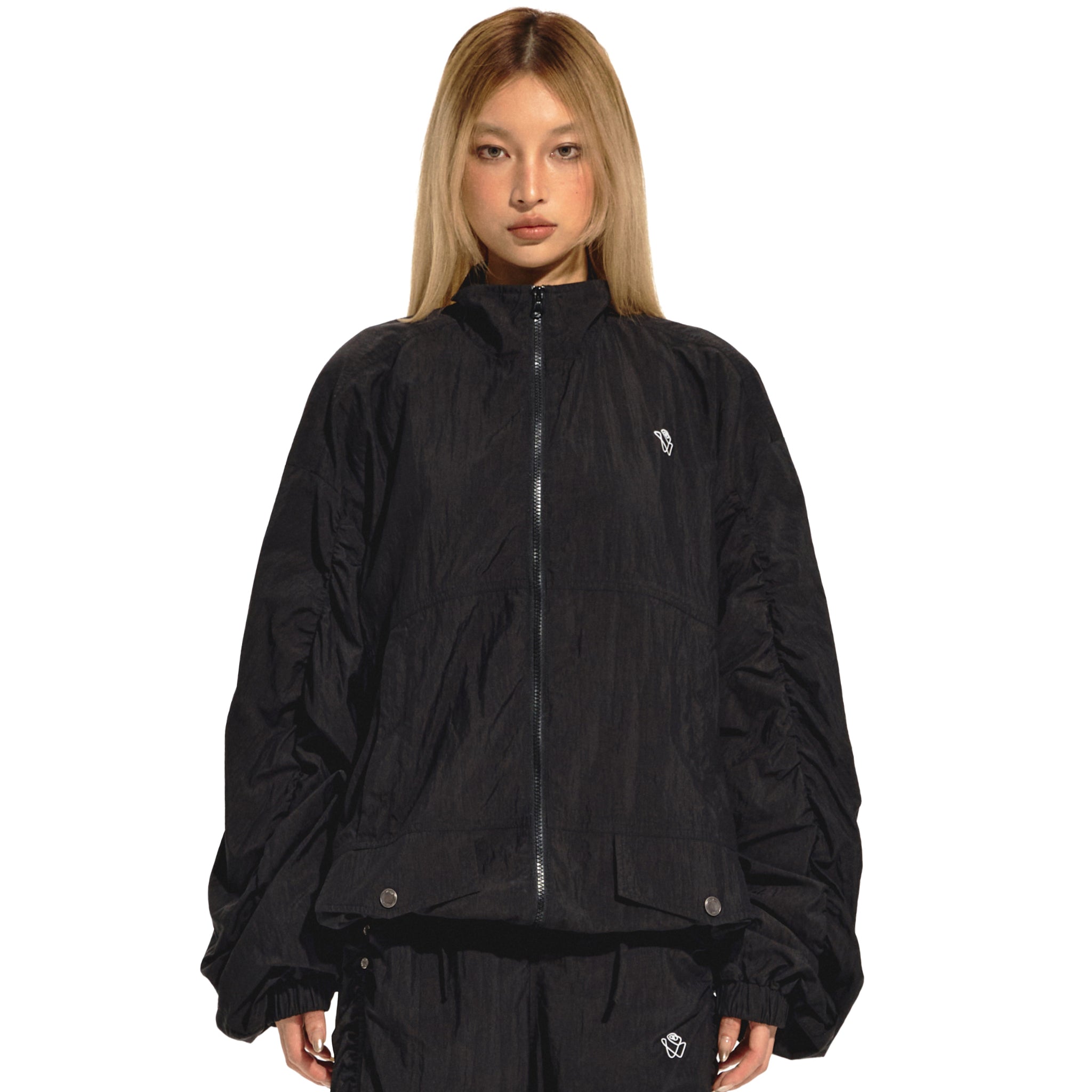 NAWS Black Waterproof Soft Jogging Jacket | MADAX