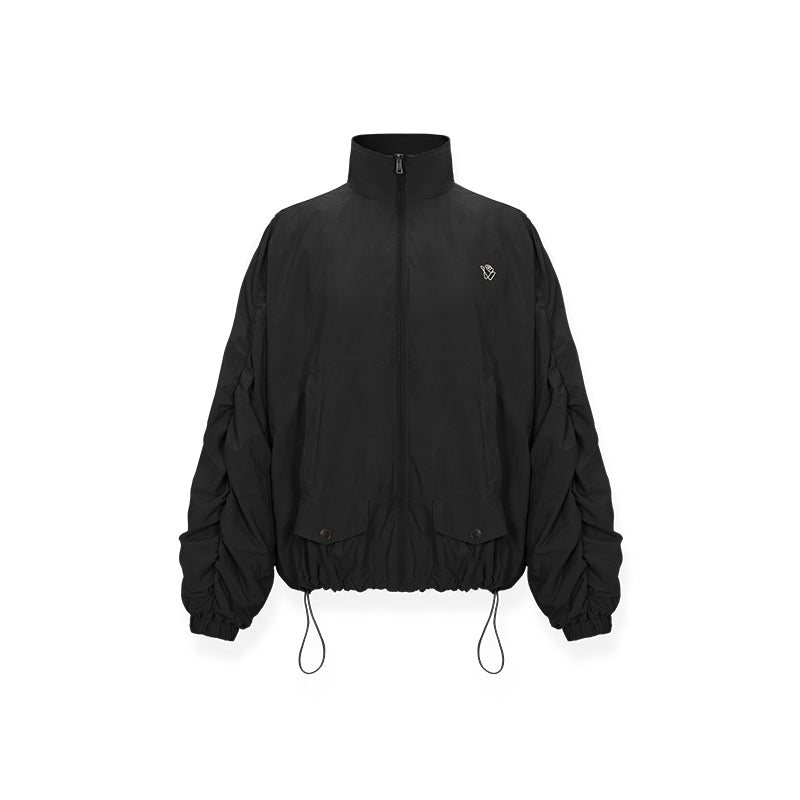 NAWS Black Waterproof Soft Jogging Jacket | MADAX