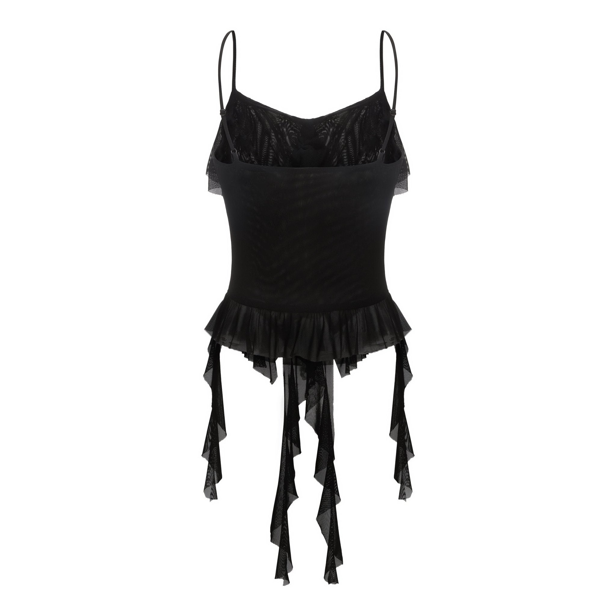 ARTE PURA Black Wave Lace Camisole | MADA IN CHINA