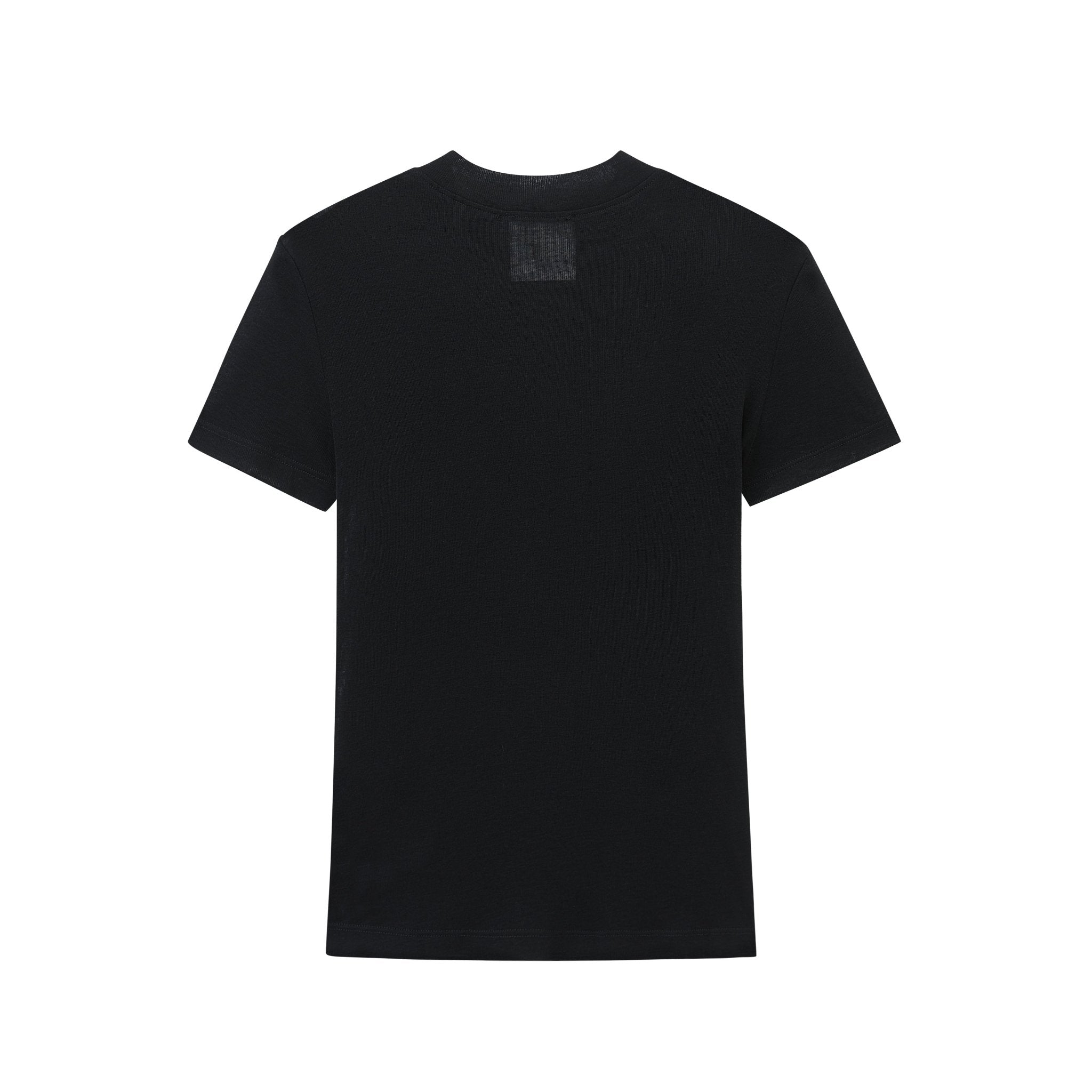 Maca Kaka Black Wool Short - sleeved Top | MADA IN CHINA