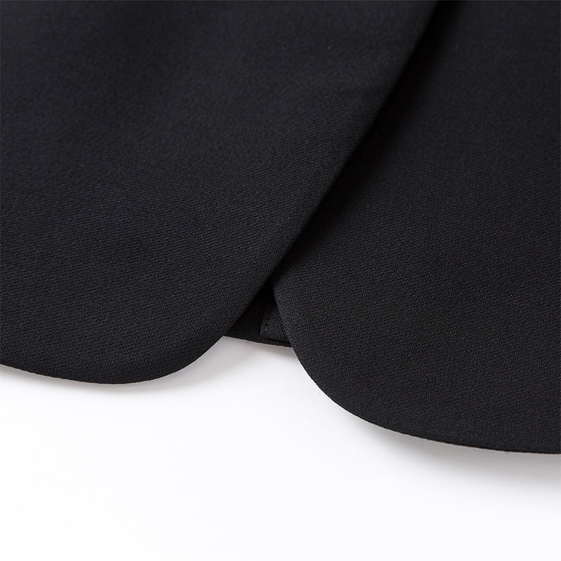 Ther. Black Wool Silk Blazer | MADA IN CHINA