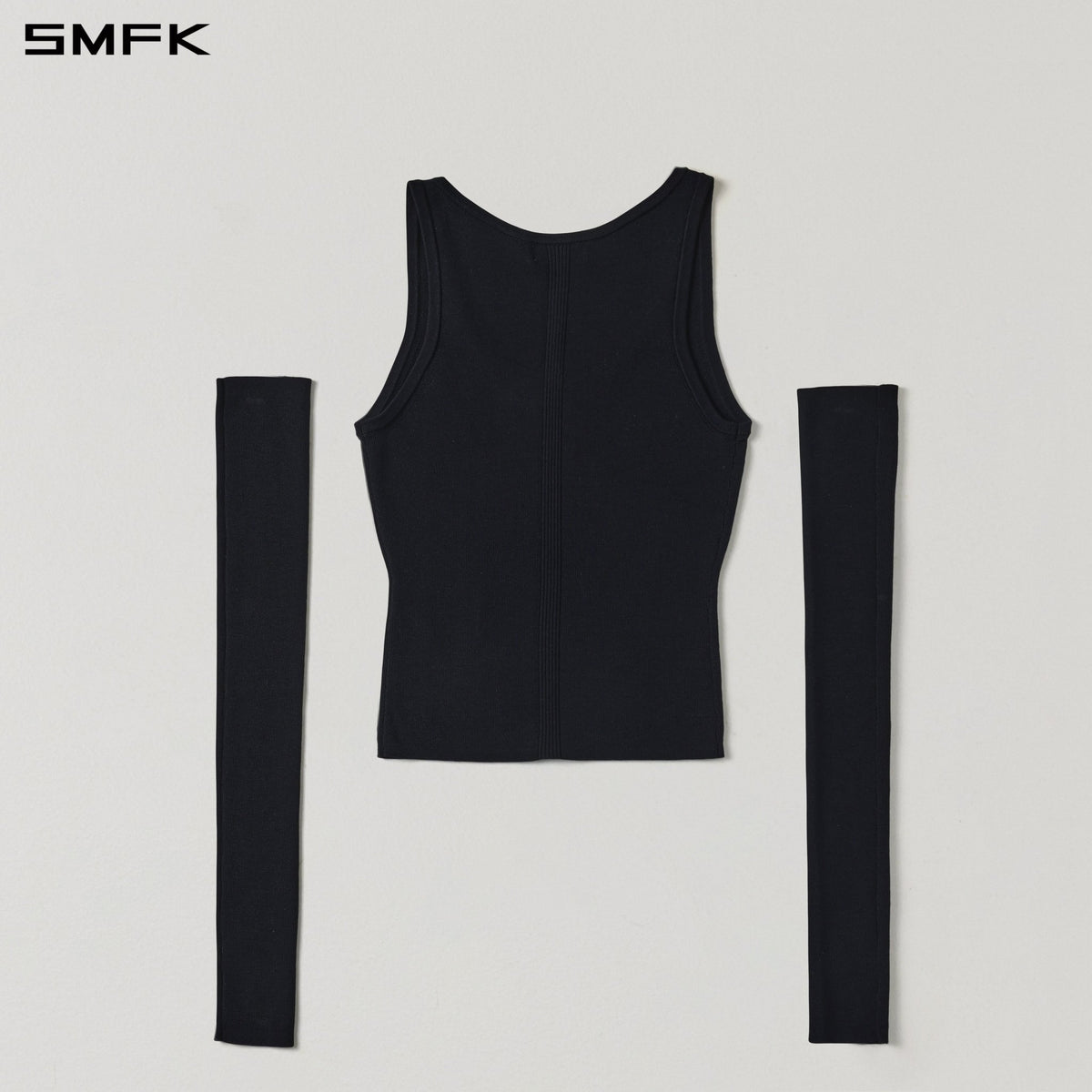 SMFK Black Wool Vest | MADAX