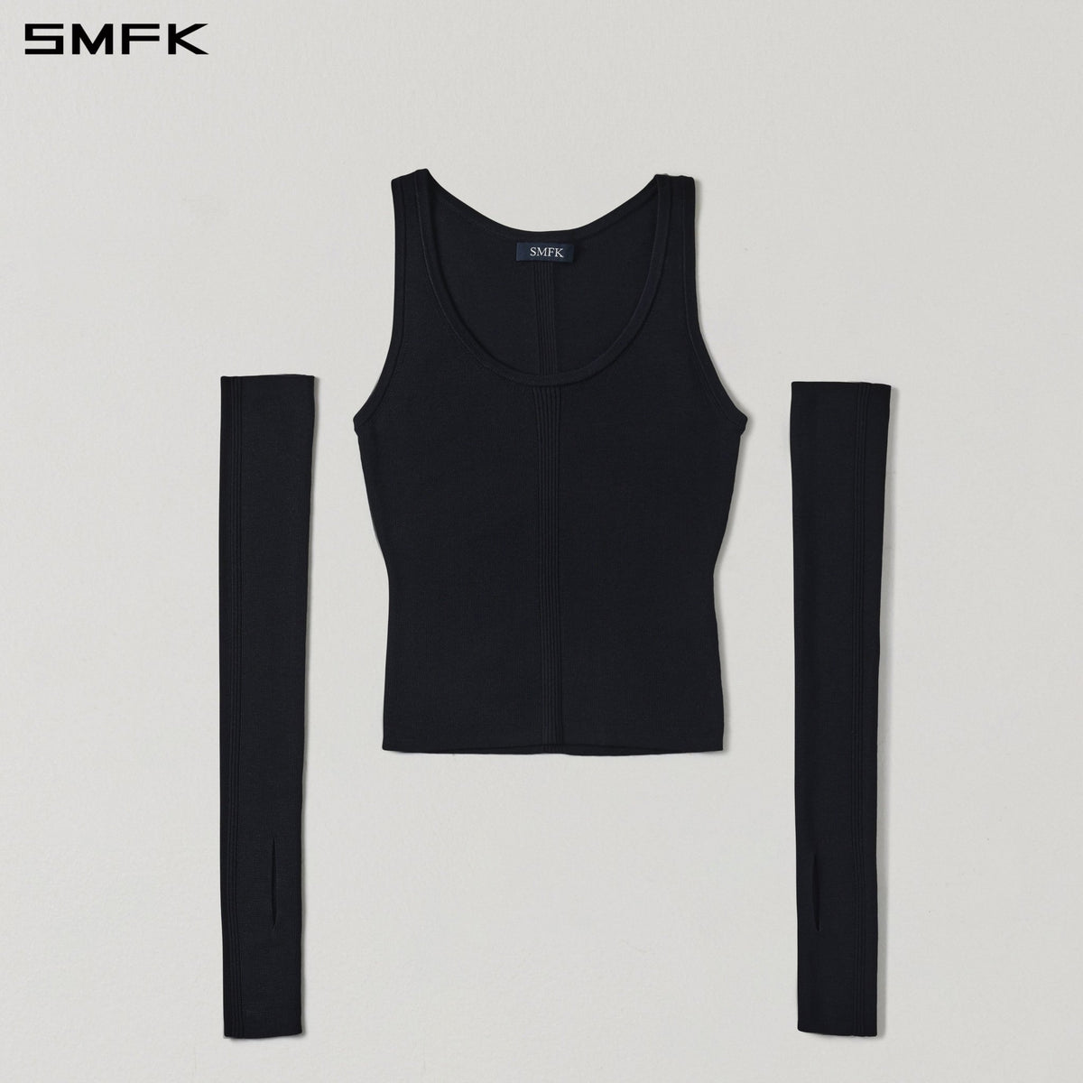 SMFK Black Wool Vest | MADAX