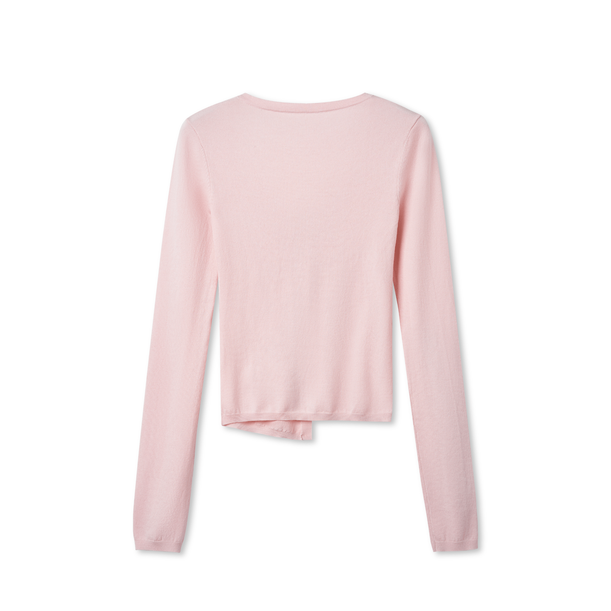 NAWS Blu Asymmetric Front Knit Sweater in Pink | MADAX
