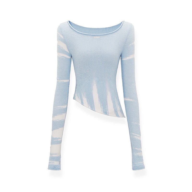 NAWS Blue Burnout Knitwear | MADAX