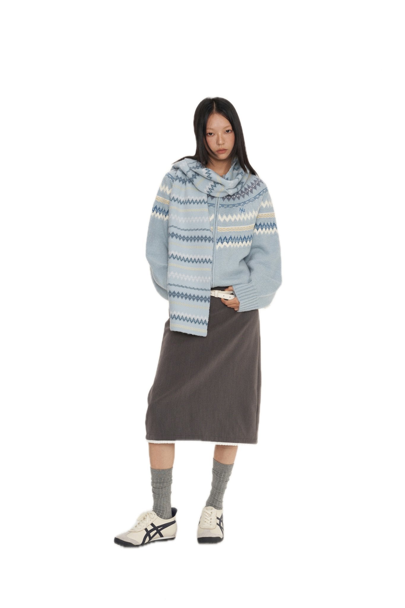 NAWS Blue FairIsle Scarf | MADAX