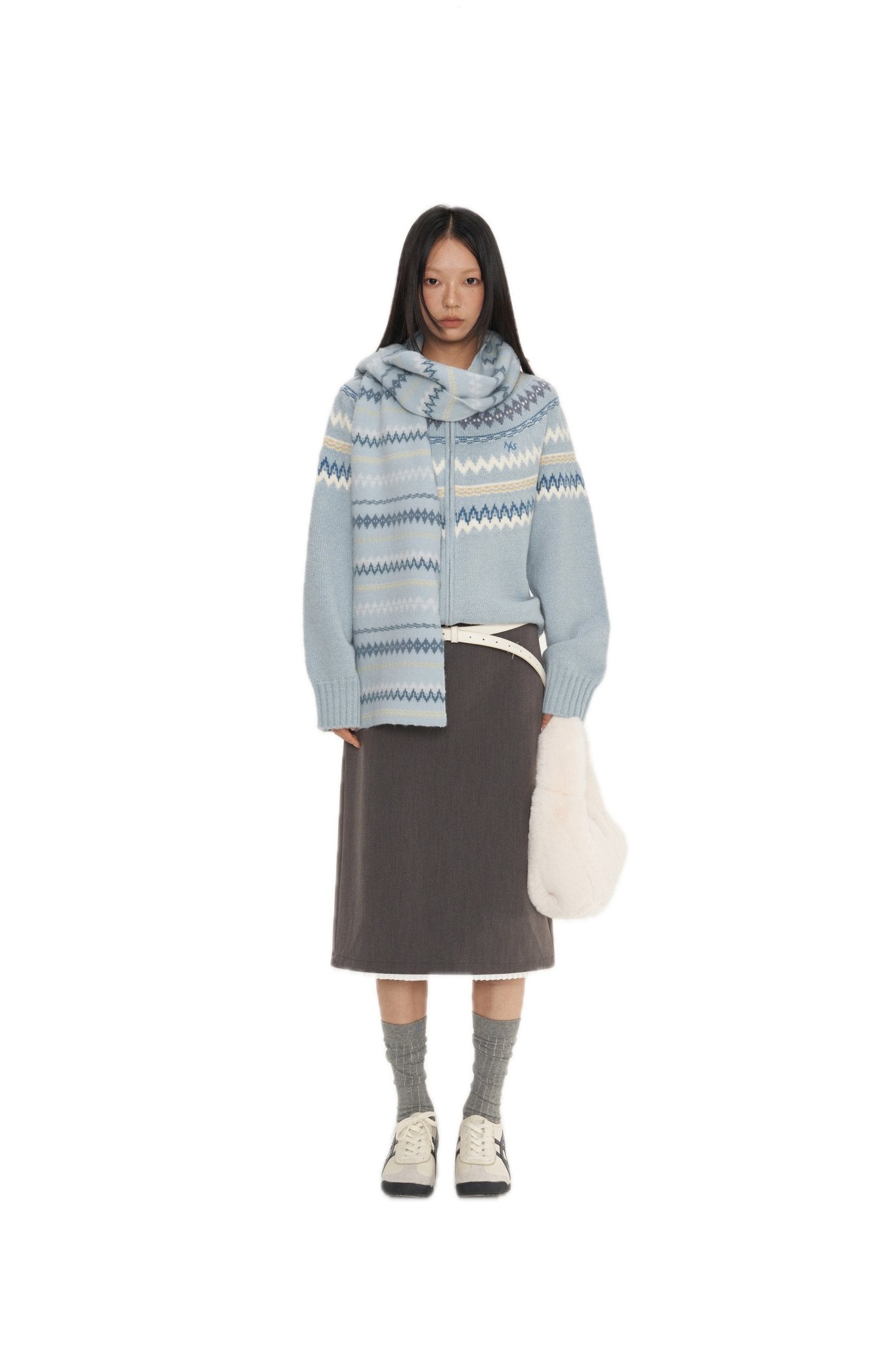 NAWS Blue FairIsle Scarf | MADAX