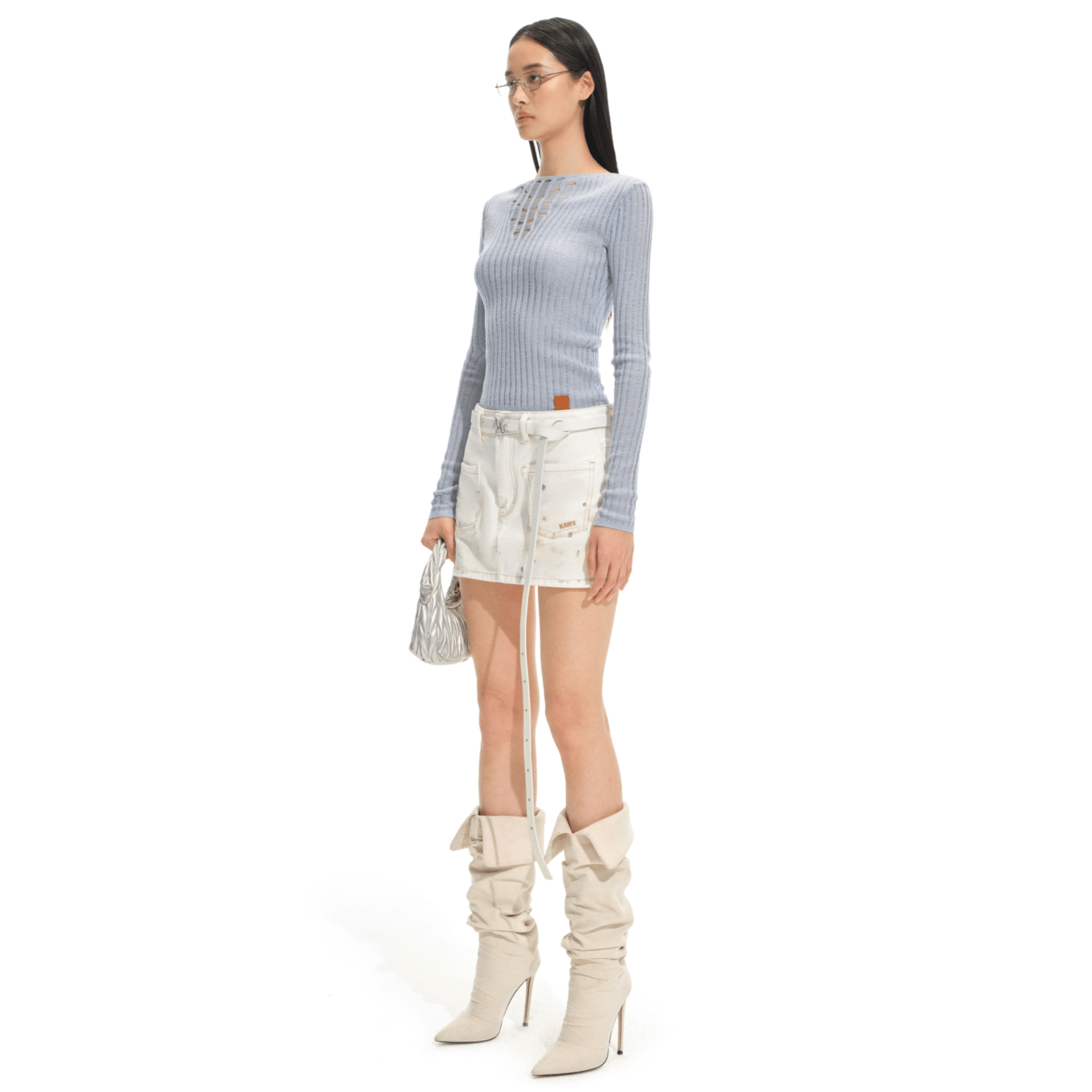 NAWS Blue Ridge Knitwear Sweater in Blue | MADAX