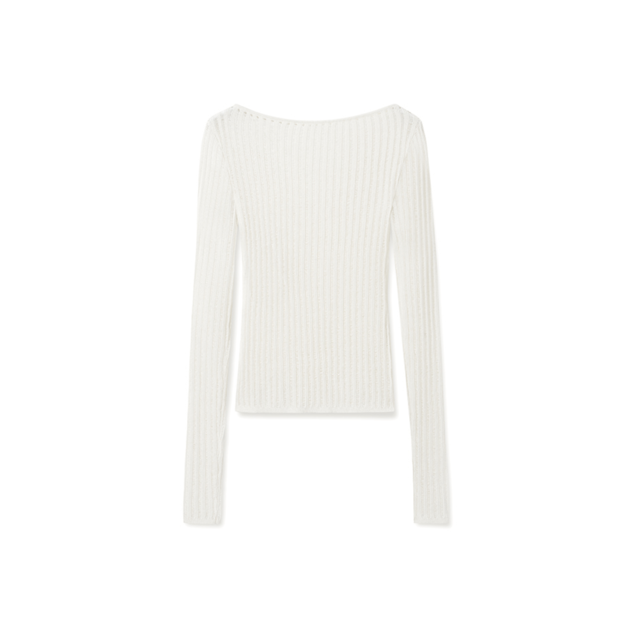 NAWS Blue Ridge Knitwear Sweater in White | MADAX