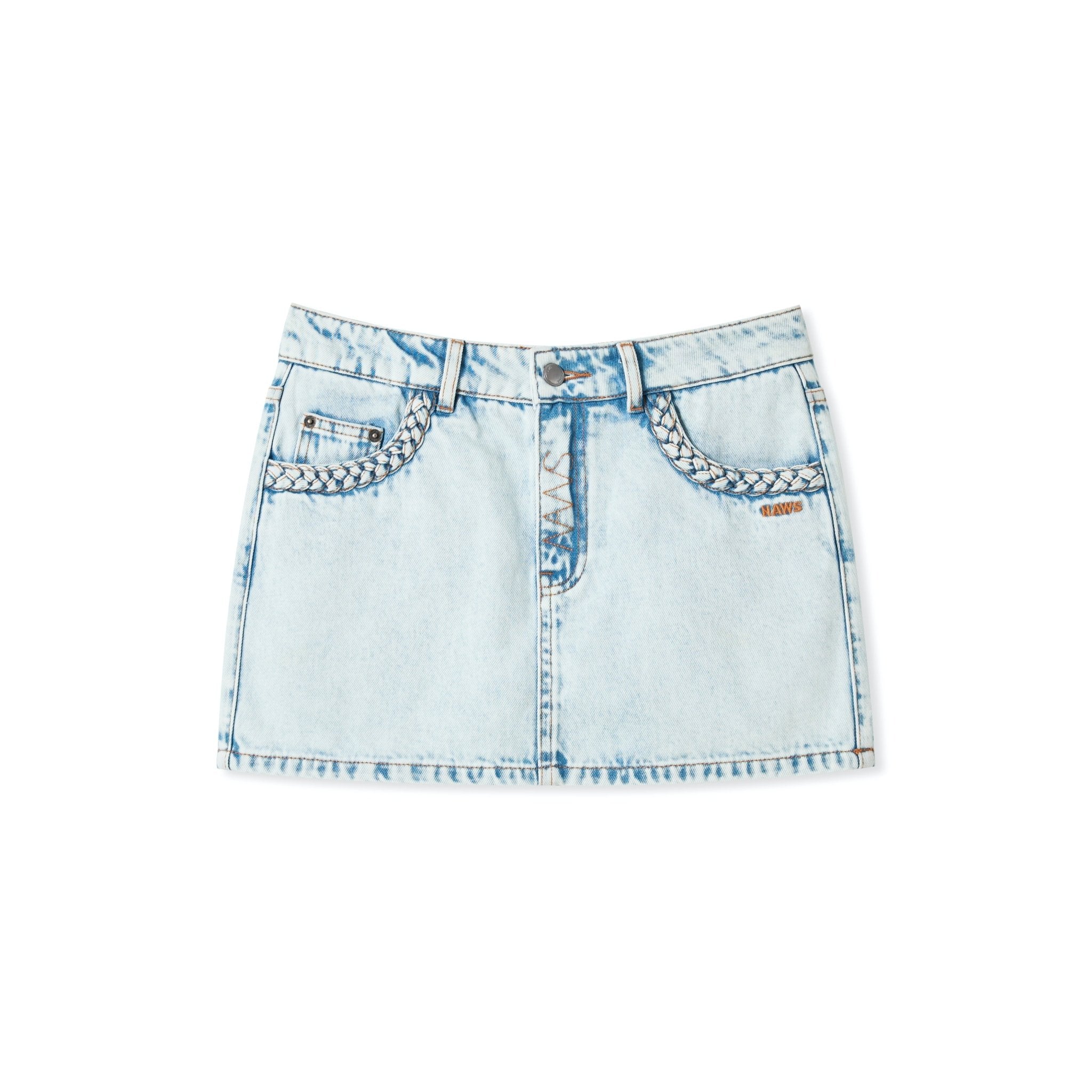 NAWS Blue wheat Denim Skirt | MADAX