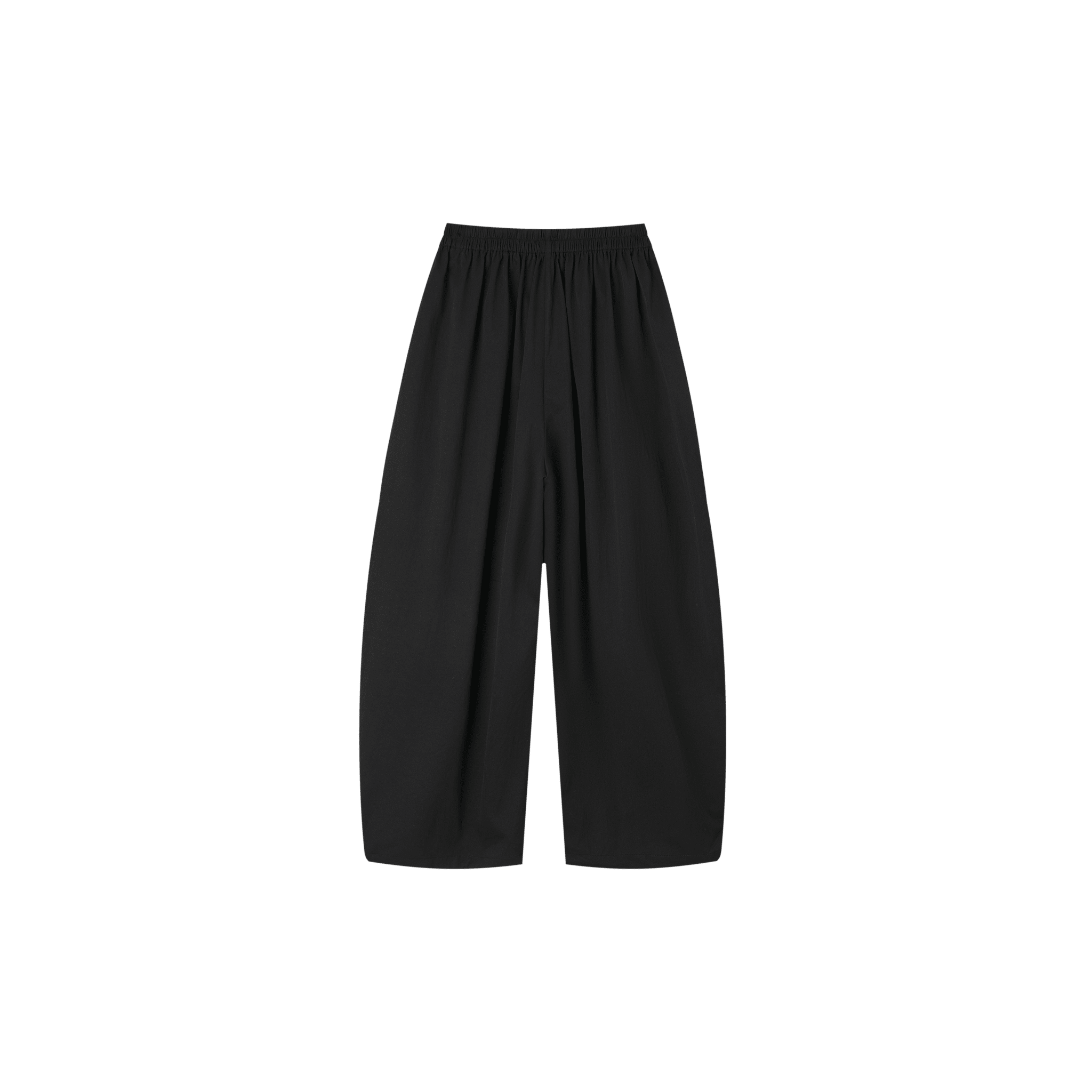 SOMESOWE Breathable, Loose-fitting Casual Lantern Pants in Black | MADAX