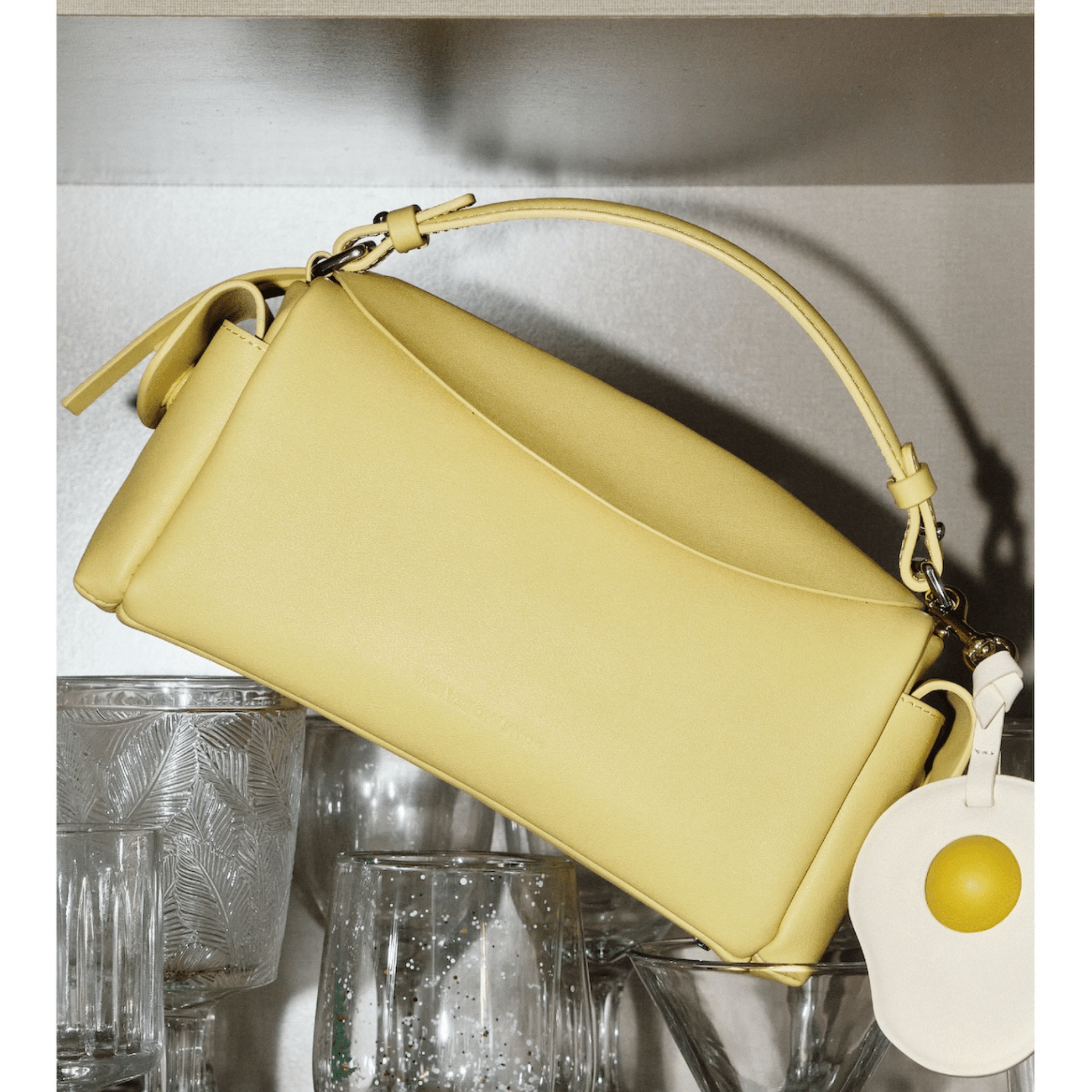 The Yellow Shop Brioche Flip Toast Bag in Light Mustard Yellow | MADAX