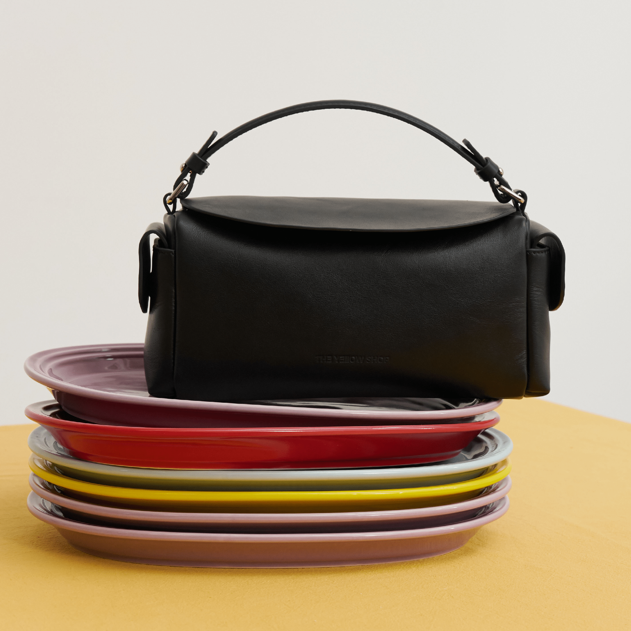 The Yellow Shop Brioche Flip Top Toast Bag in Black | MADAX
