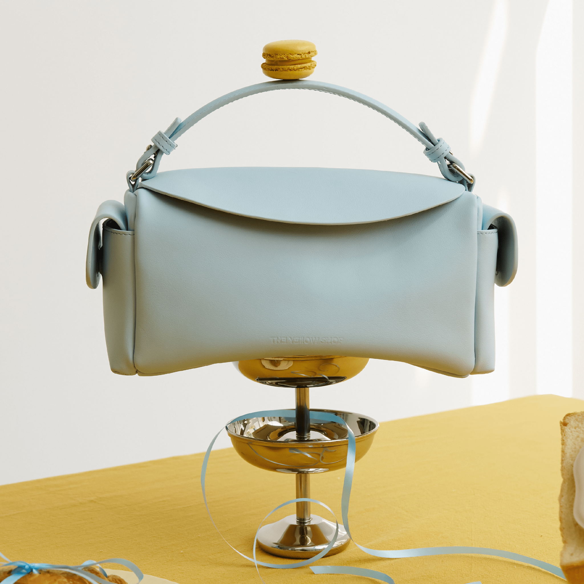The Yellow Shop Brioche Flip - Top Toast Bag in Sea Salt Blue | MADAX