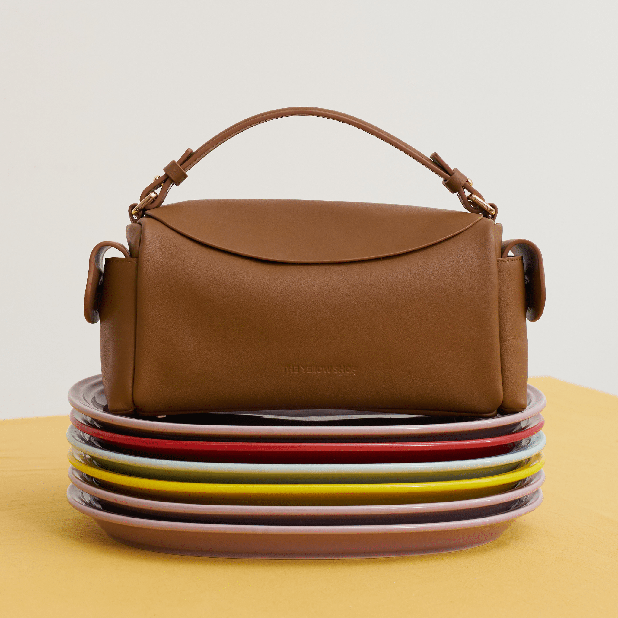 The Yellow Shop Brioche Toasted Bag in Chestnut Brown | MADAX