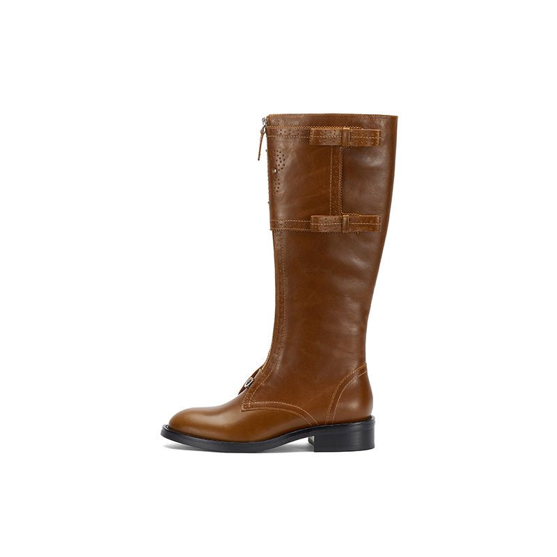 Sugar Su Brock Riding Boots Brown | MADAX