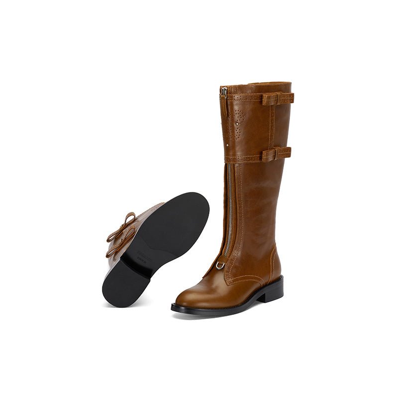 Sugar Su Brock Riding Boots Brown | MADAX