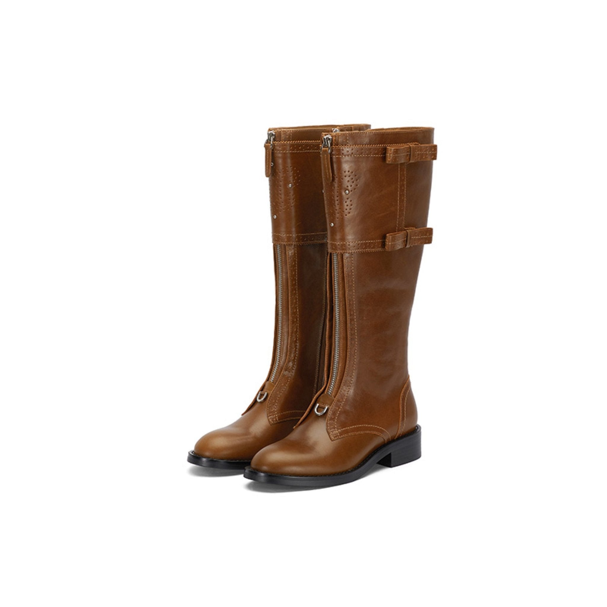 Sugar Su Brock Riding Boots Brown | MADAX