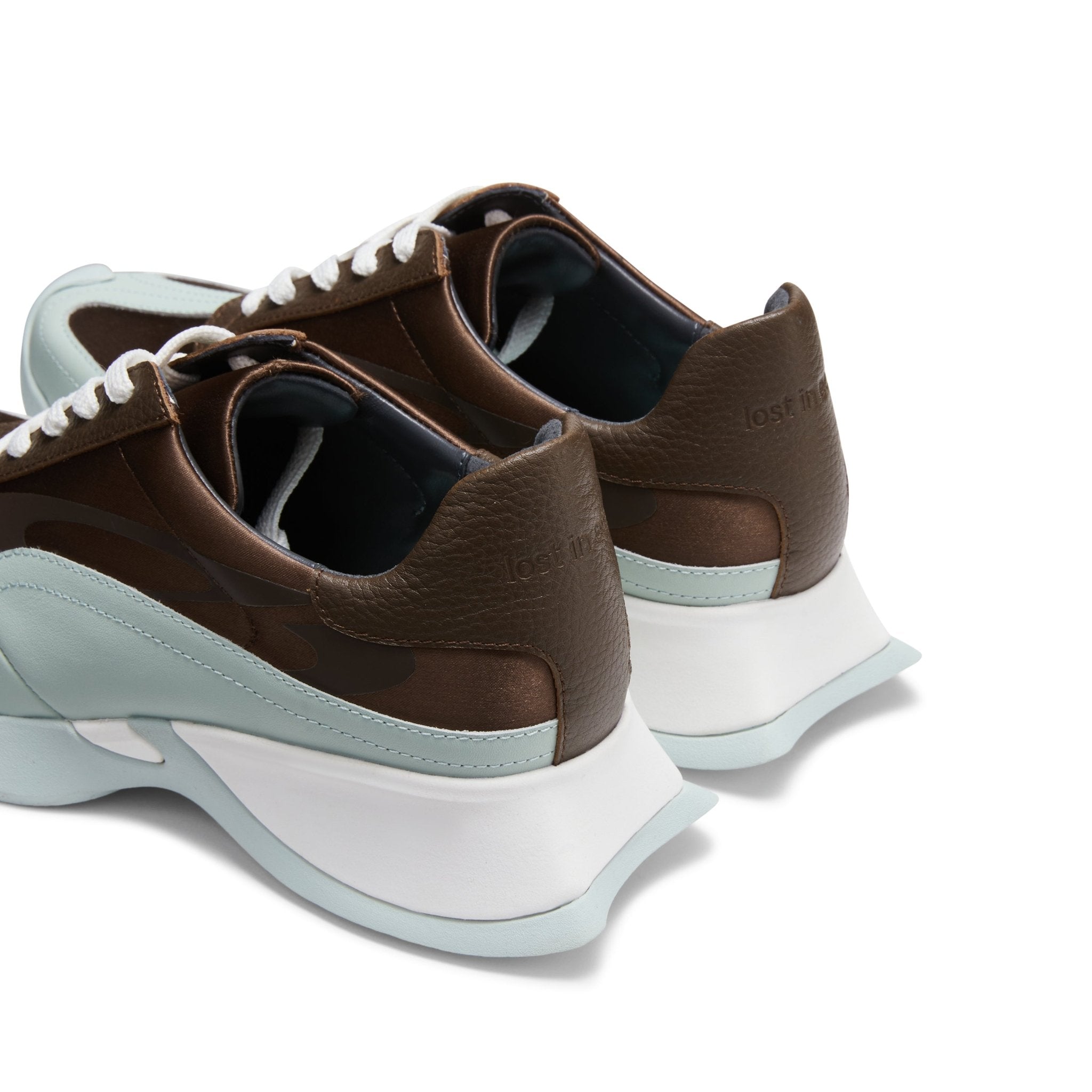 LOST IN ECHO Brown Retro Running Shoes with Raised Toes | MADA IN CHINA