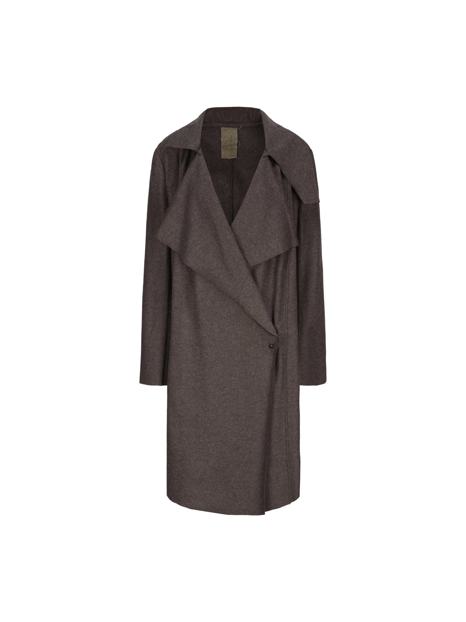 ELYWOOD Brown Swing Midi Coat | MADAX